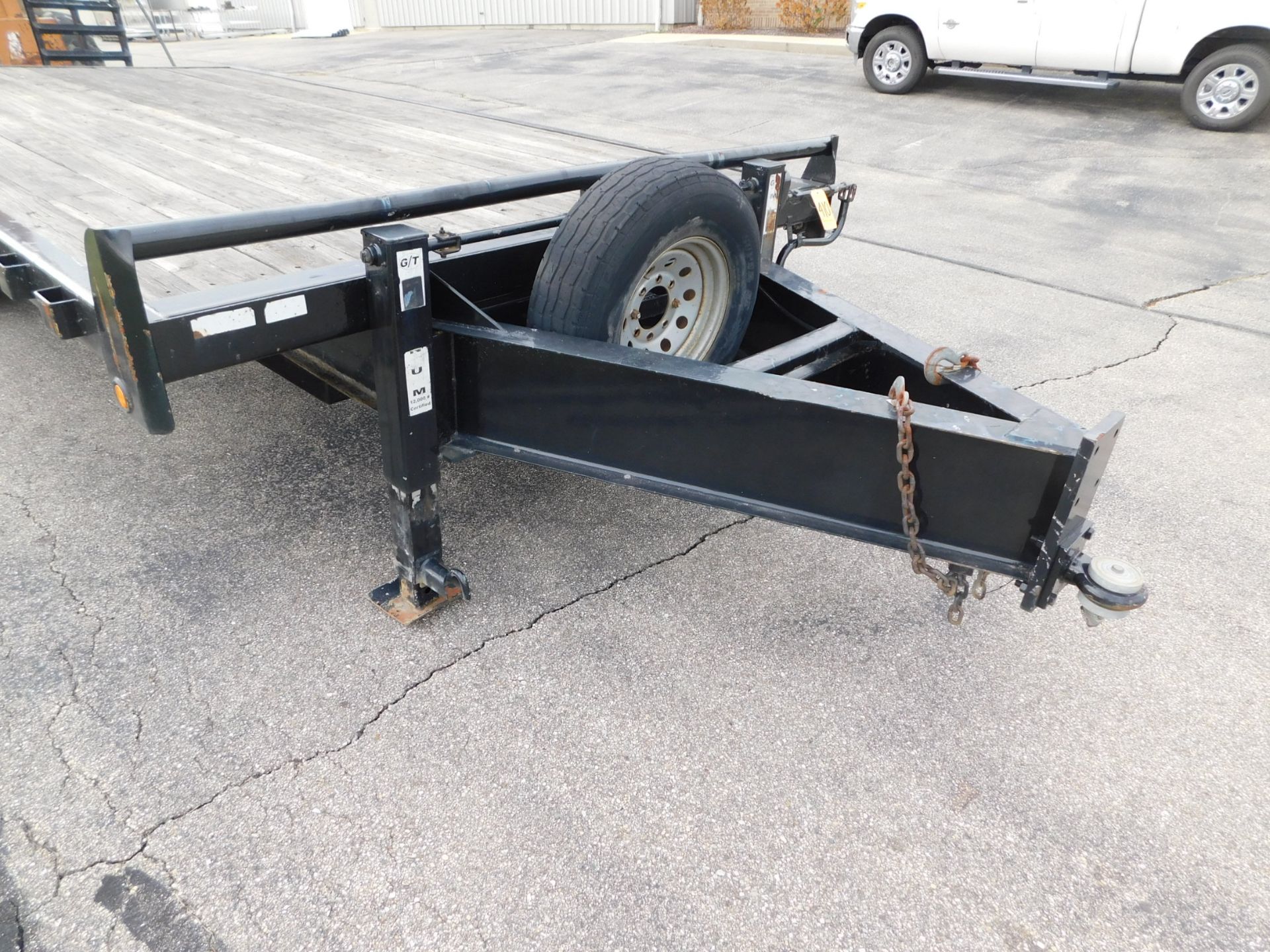 2009 Gatormade 21' Tandem Axle Equipment Trailer, 14,000 GVWR, 16' Deck with 5' Dovetail, 5' Trailer - Image 10 of 12