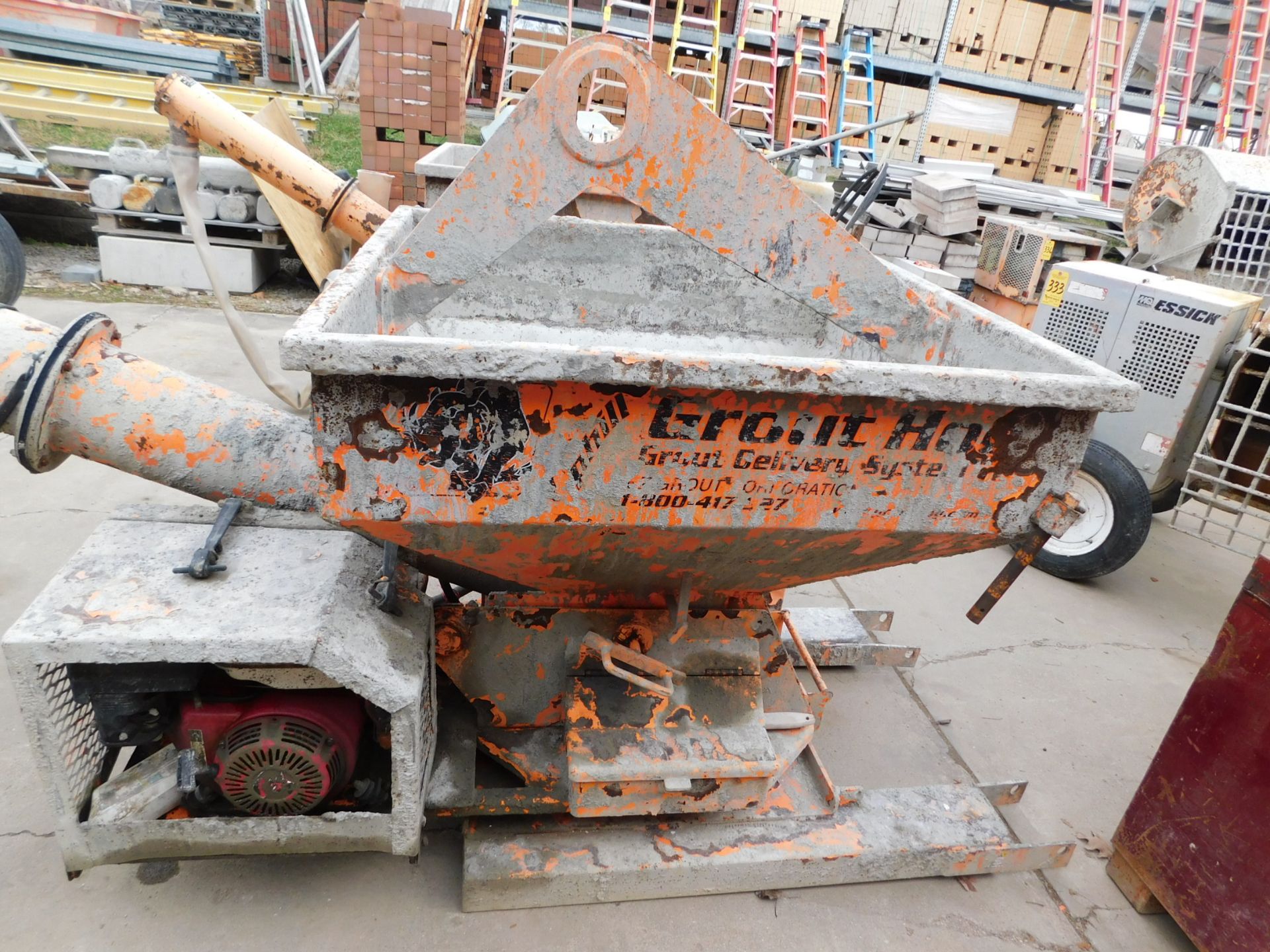 EZG Uphill Grout Hog Mixer, Model UGPH75, Auxiliary Hydraulic Powered - Image 7 of 9