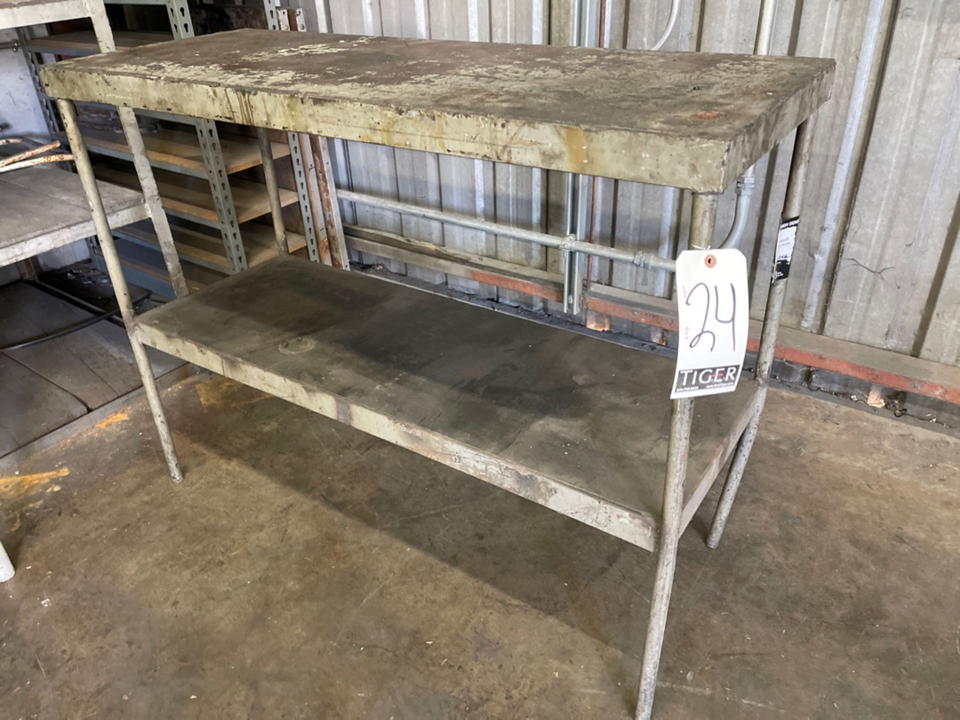 Industrial Steel Work Table