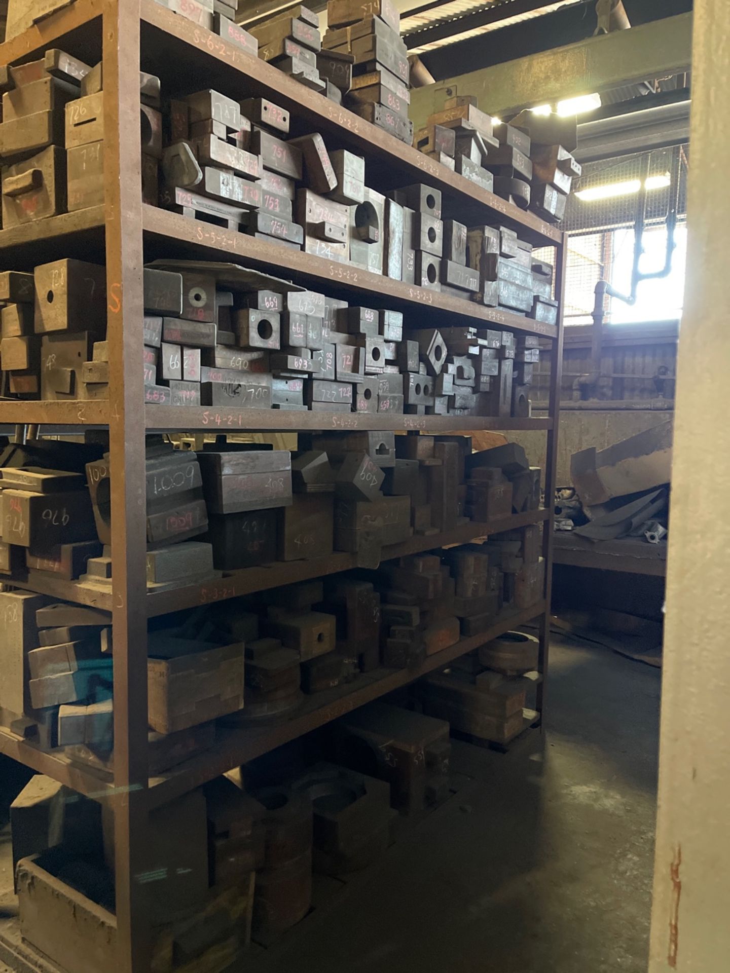 Lot (6) Industrial Shelves - Image 5 of 6
