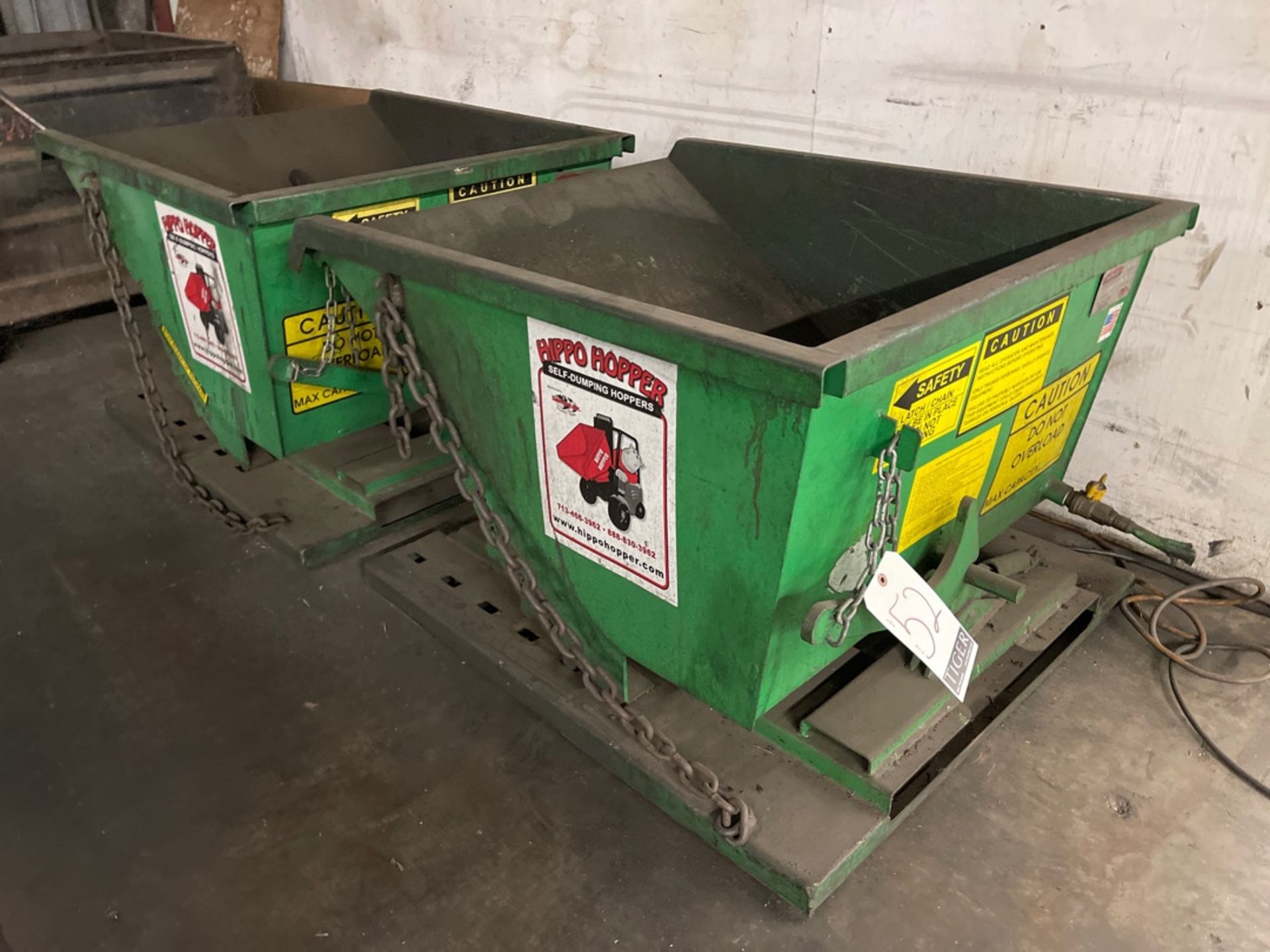 Lot (3) Self Dumping Hoppers