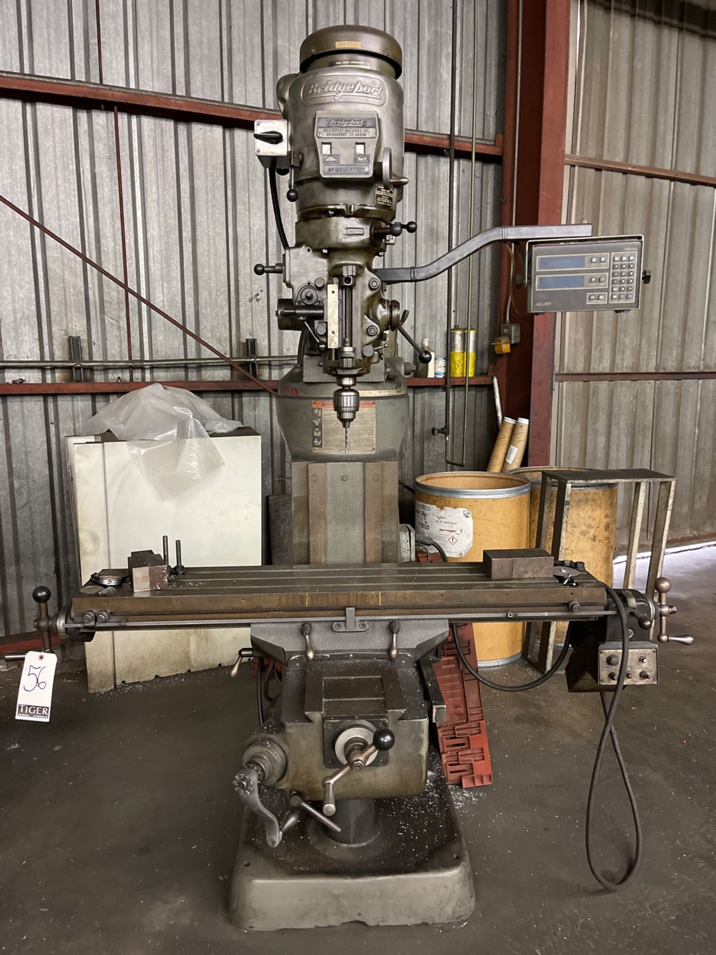 Bridgeport Vertical Milling Machine with Digital Readout