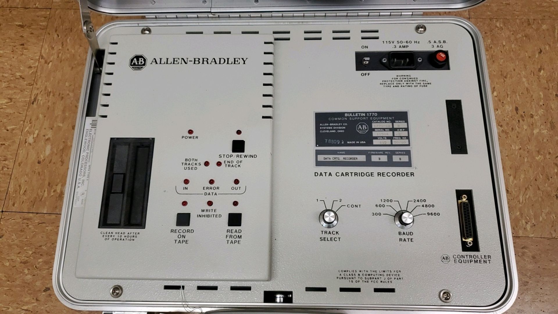 Lot Allen-Bradley Data Cartridge Recorder - Image 2 of 7