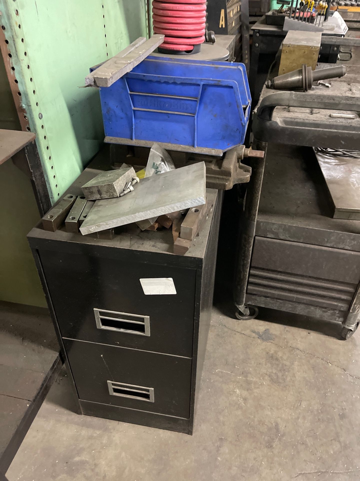 Lot Tool Box, Parts Bins, Cart with Contents - Image 3 of 11