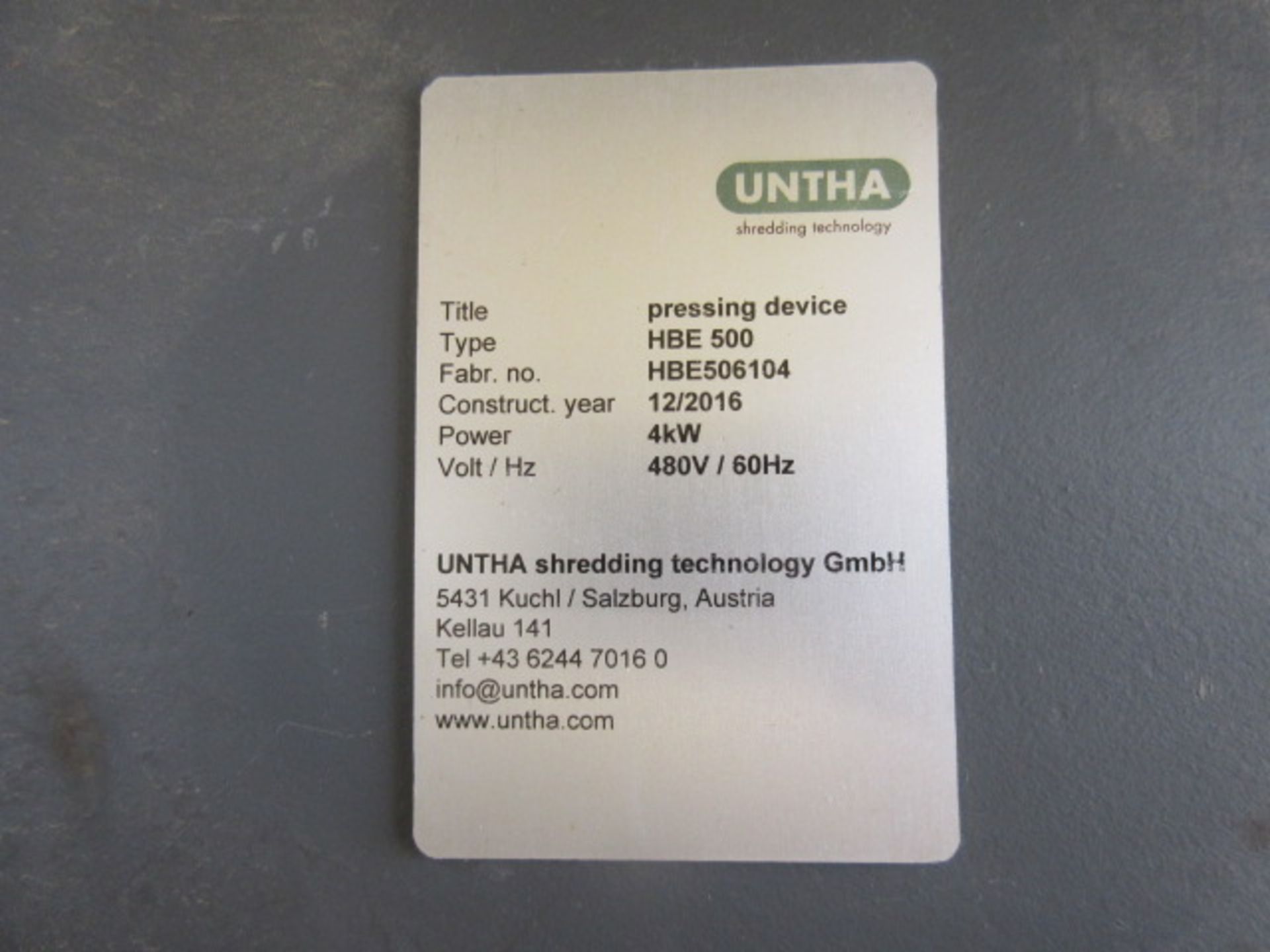 Untha RS100 Shredder - Image 17 of 26