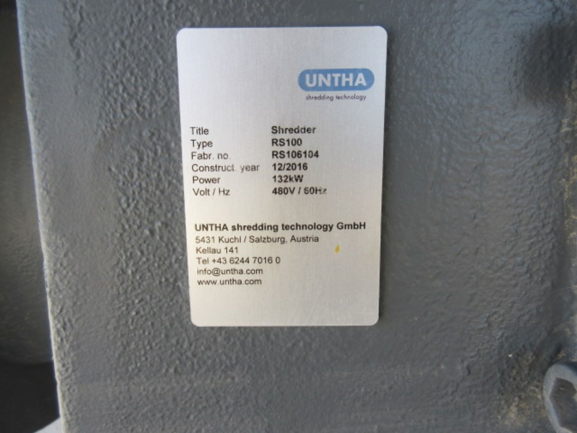 Untha RS100 Shredder - Image 18 of 26