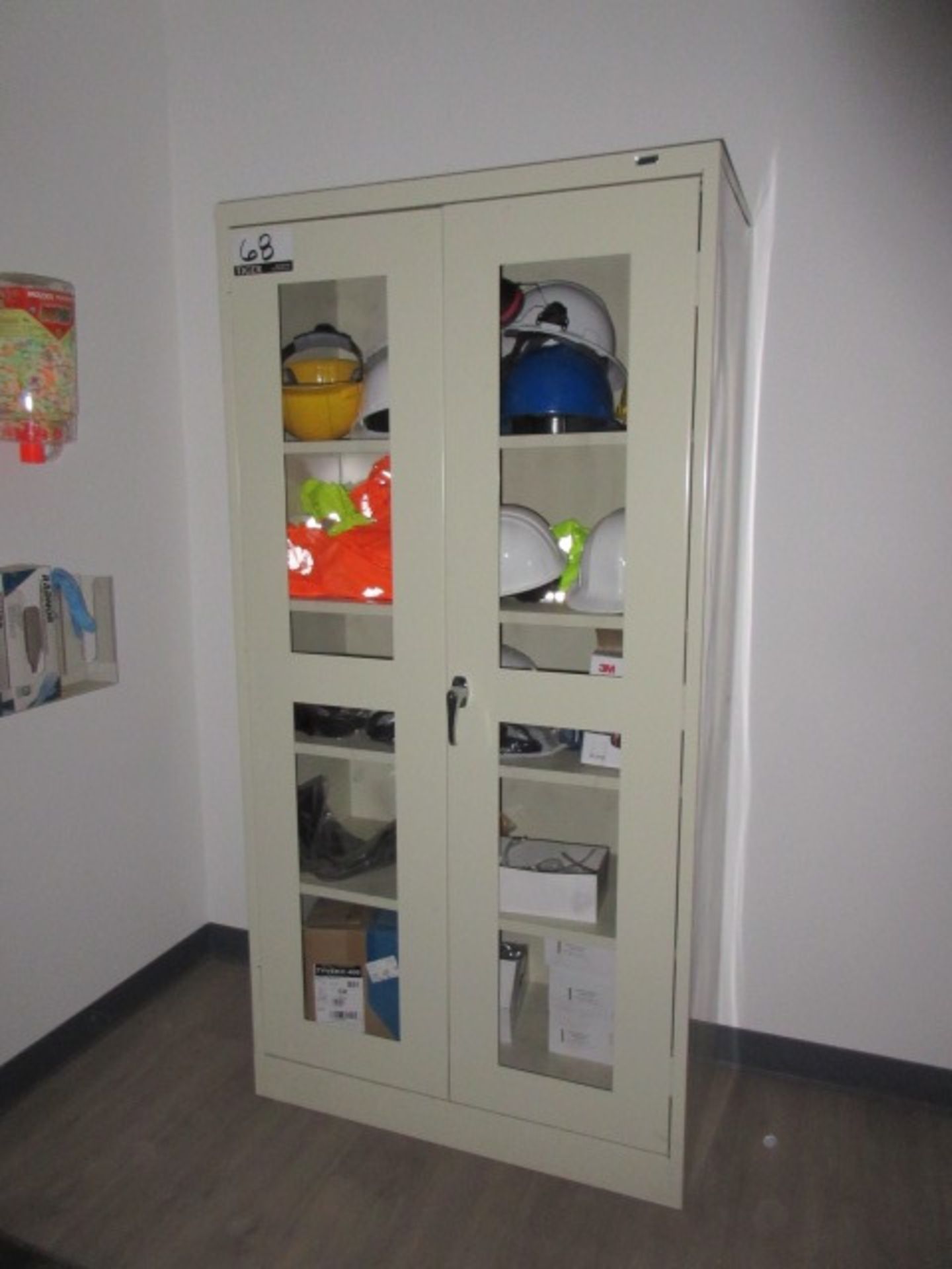 Storage Cabinet, w/- Assorted PPE
