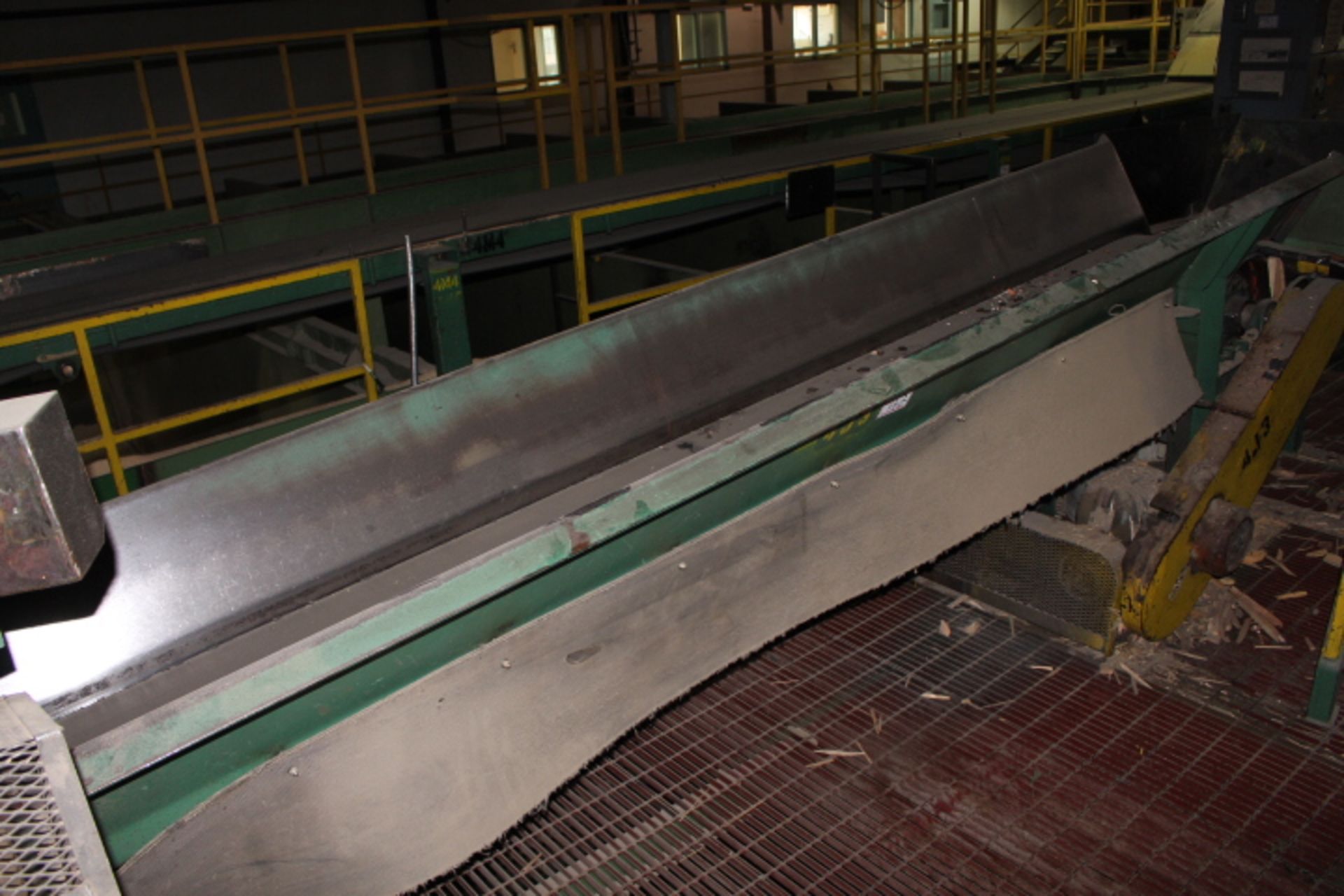 17.5" X 17' BELT CONVEYOR. OUTFEED FROM CONVEYOR 4J2, W/ MOTOR & REDUCER