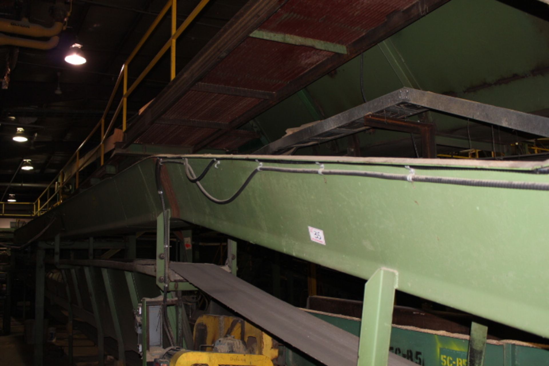 16.5" X 90' BELT CONVEYOR, W/ 7.5HP MOTOR & RADICON