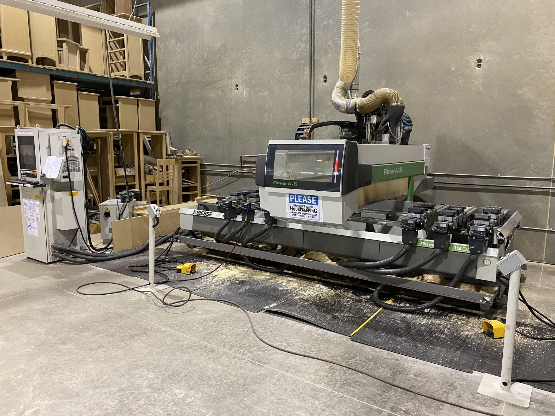 Uts Rover 2012 BIESSE ROVER A-S 1332 UTS CNC ROUTER,12 TOOL CHANGER, 400V, POD ...