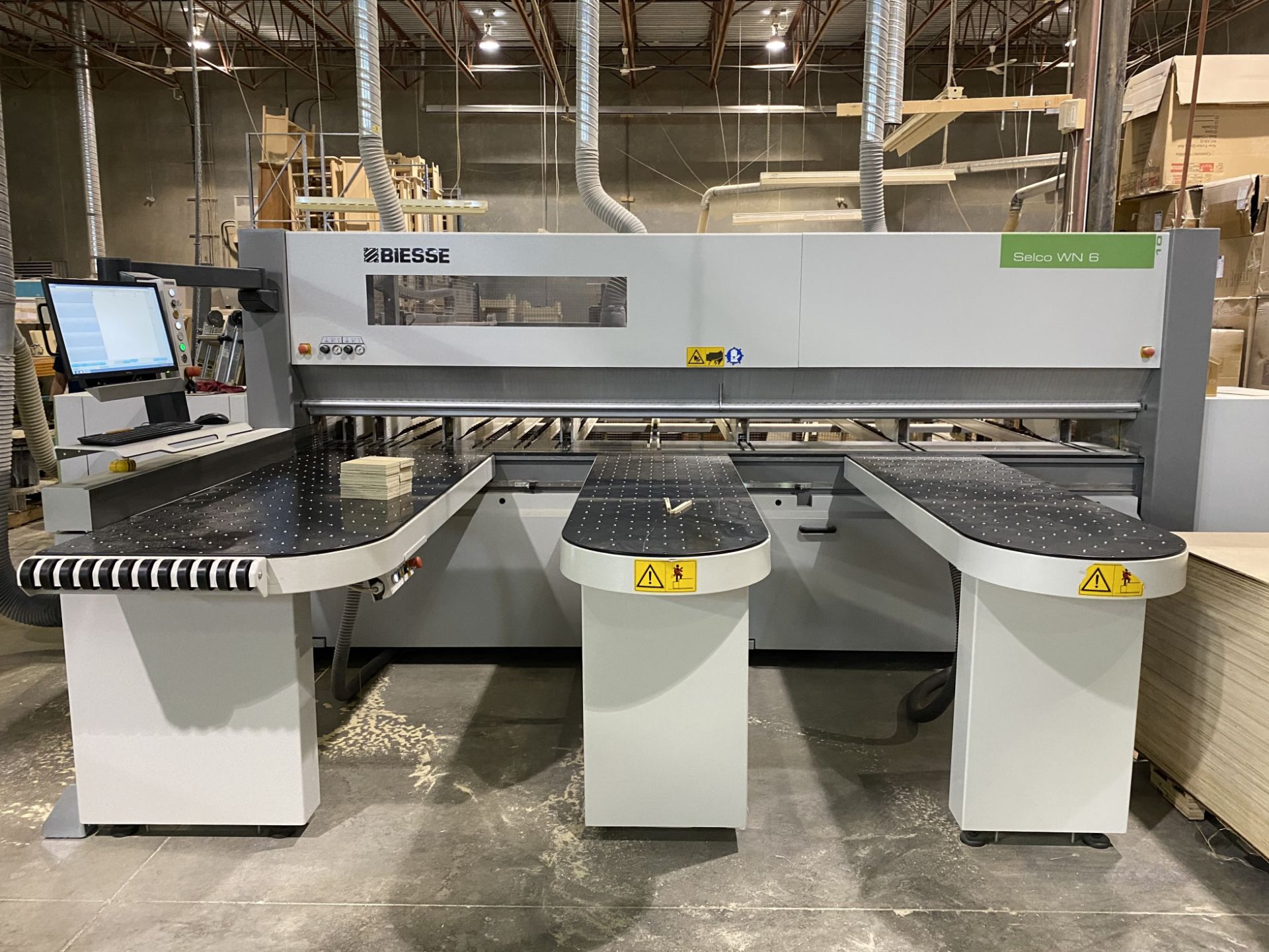 2018 BIESSE SELCO WN 6 BEAM SAW, 400V, S/N 1000025153, DIGITAL COMPUTER CONTROLS (PAID $150,000 IN