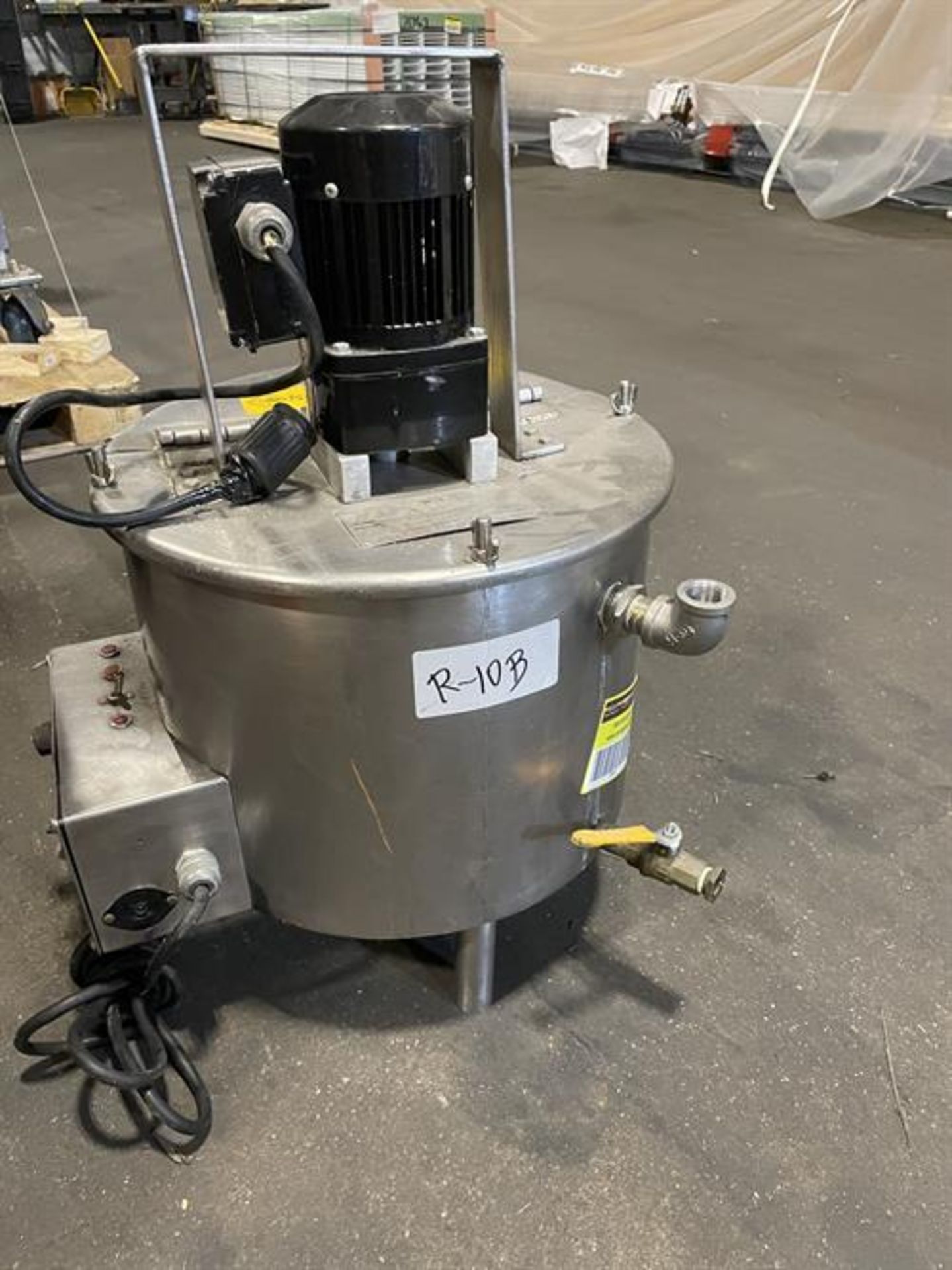 Savage 50-lb SS Chocolate Melter - Model 50 C.M.T. - Serial number 138 - Jacketed and agitated - Image 6 of 7
