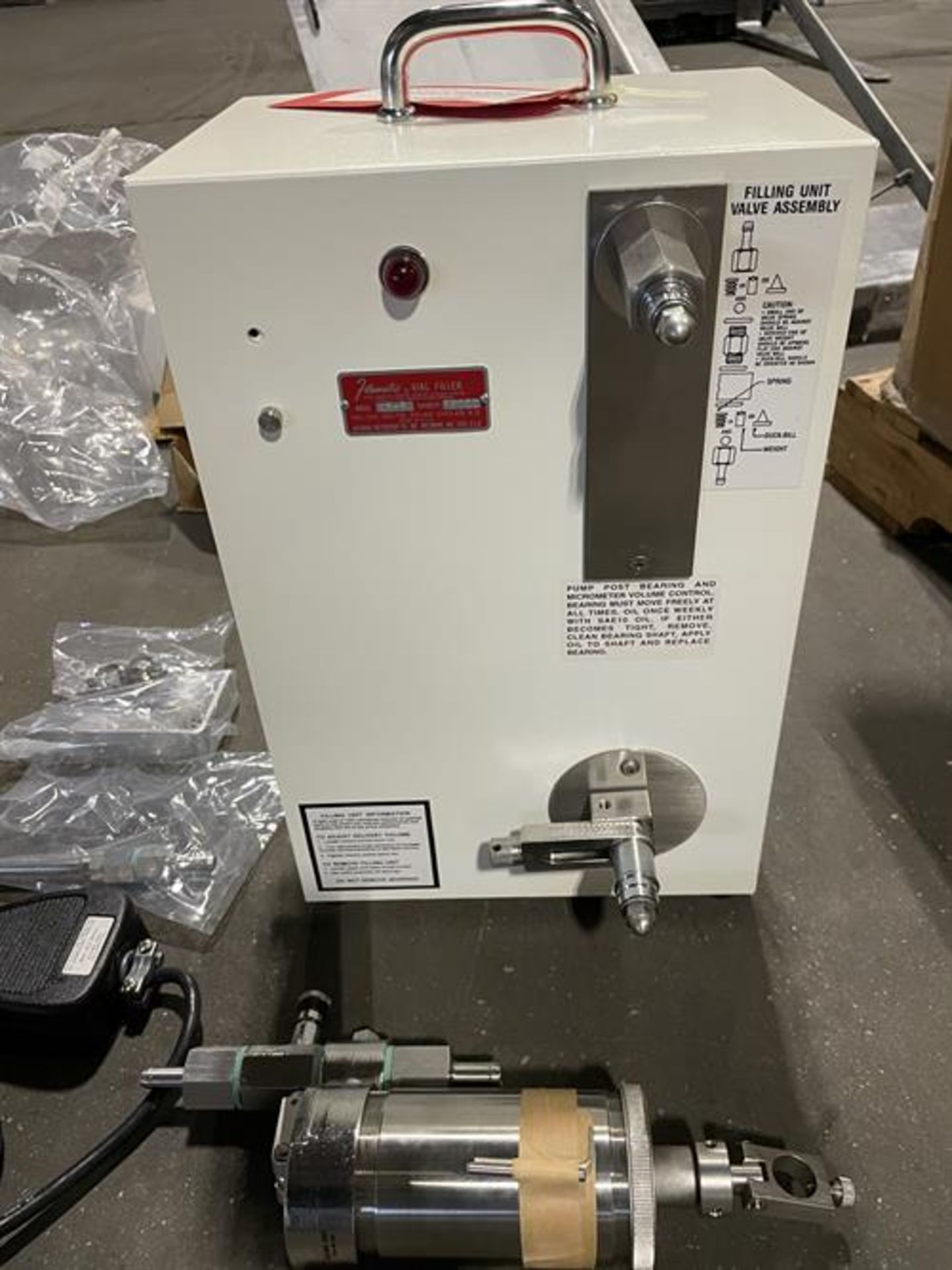 National Instruments Filamatic model AB-8 Piston Filler - Purchased new and never used - FUS260, - Image 3 of 6