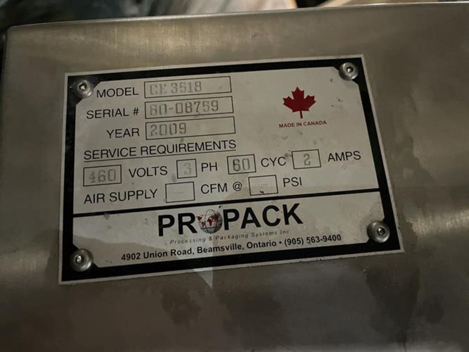 Propack 570 mm Double drum Slab Former - Model CE3518, serial#80-08759 built 2009 - 570 mm wide x - Image 15 of 17