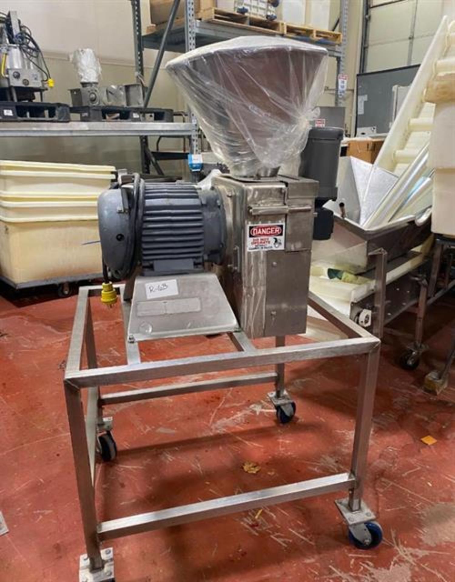 Urschel model 3600 SS Comitrol - SS Hopper with screw feed with 1/4 HP, 230/460 volt motor - 2"