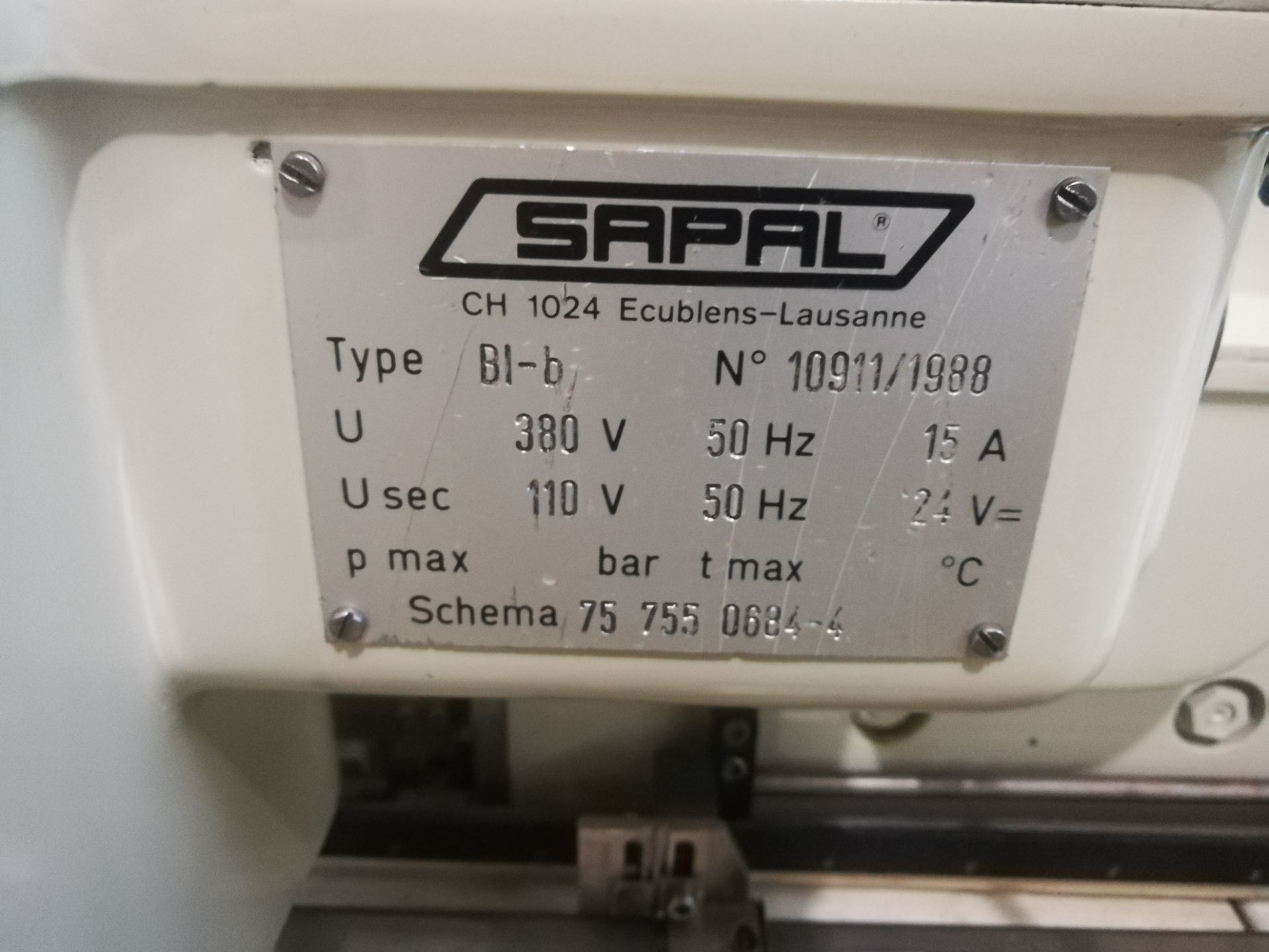Sapal model Bi-b Die Fold Wrapper - Serial number 10911/1988 - Built new in 1988 - Set for a piece - Image 8 of 8
