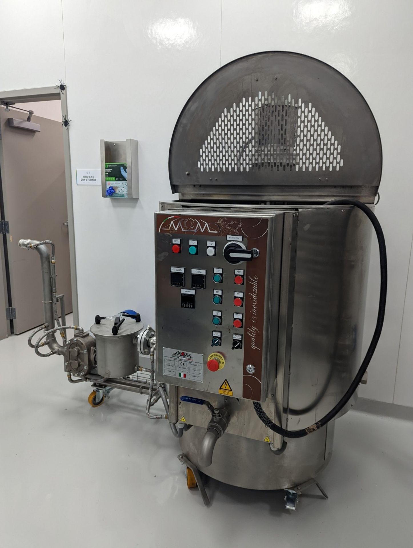 Massa Model TCX5Mix stainless steel 500kg chocolate melter serial number 8077 (Built New in 2021)