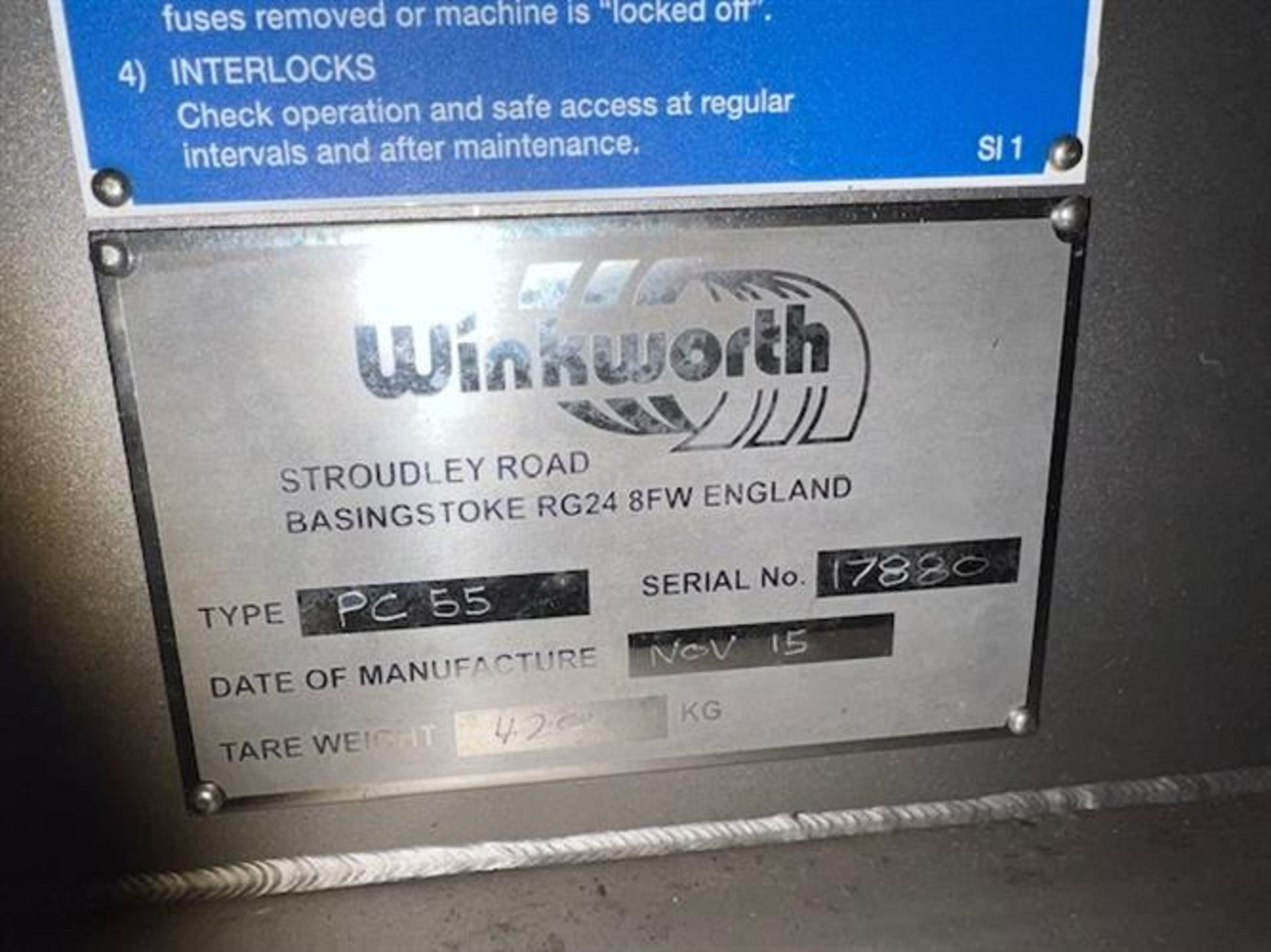 Winkworth 55" Diameter Stainless Steel Coating Pan - Built new in 2015 - Serial number 17880 - 30" - Image 2 of 9