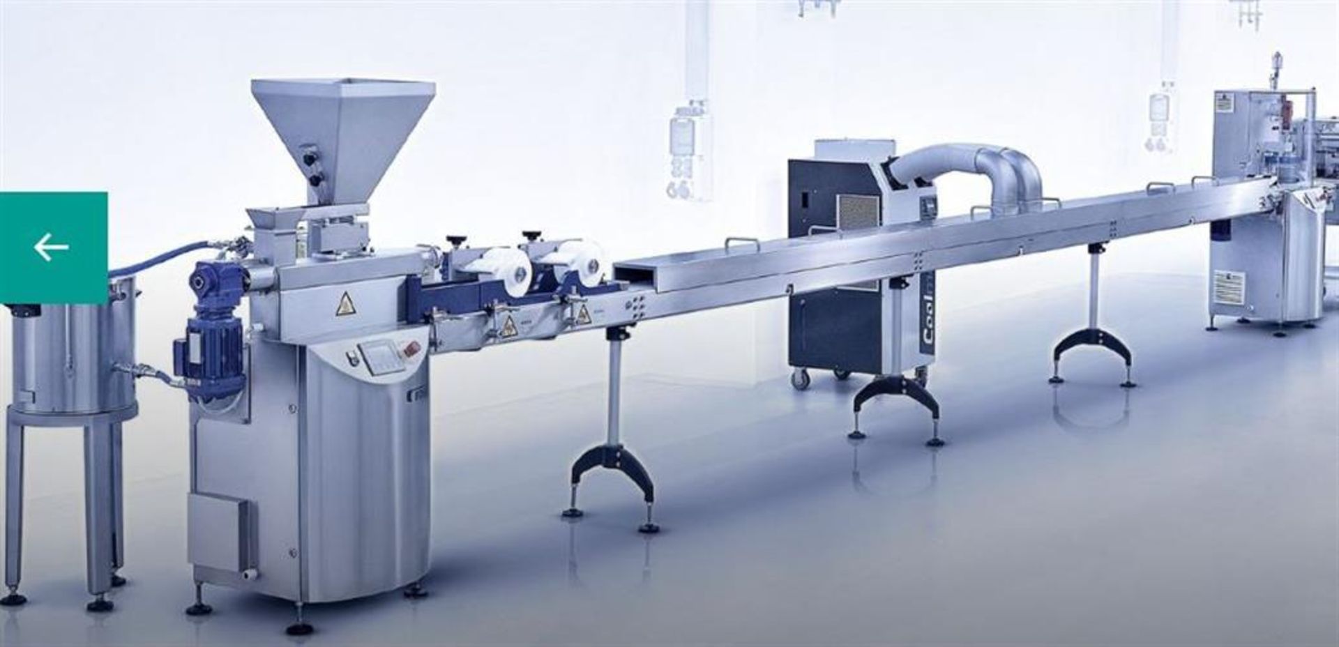 Buhler 7" Wide SnackFix Bar Slab Forming Line - Up to 130 kg/hr Buhler Mass Preparation Unit.Stock#