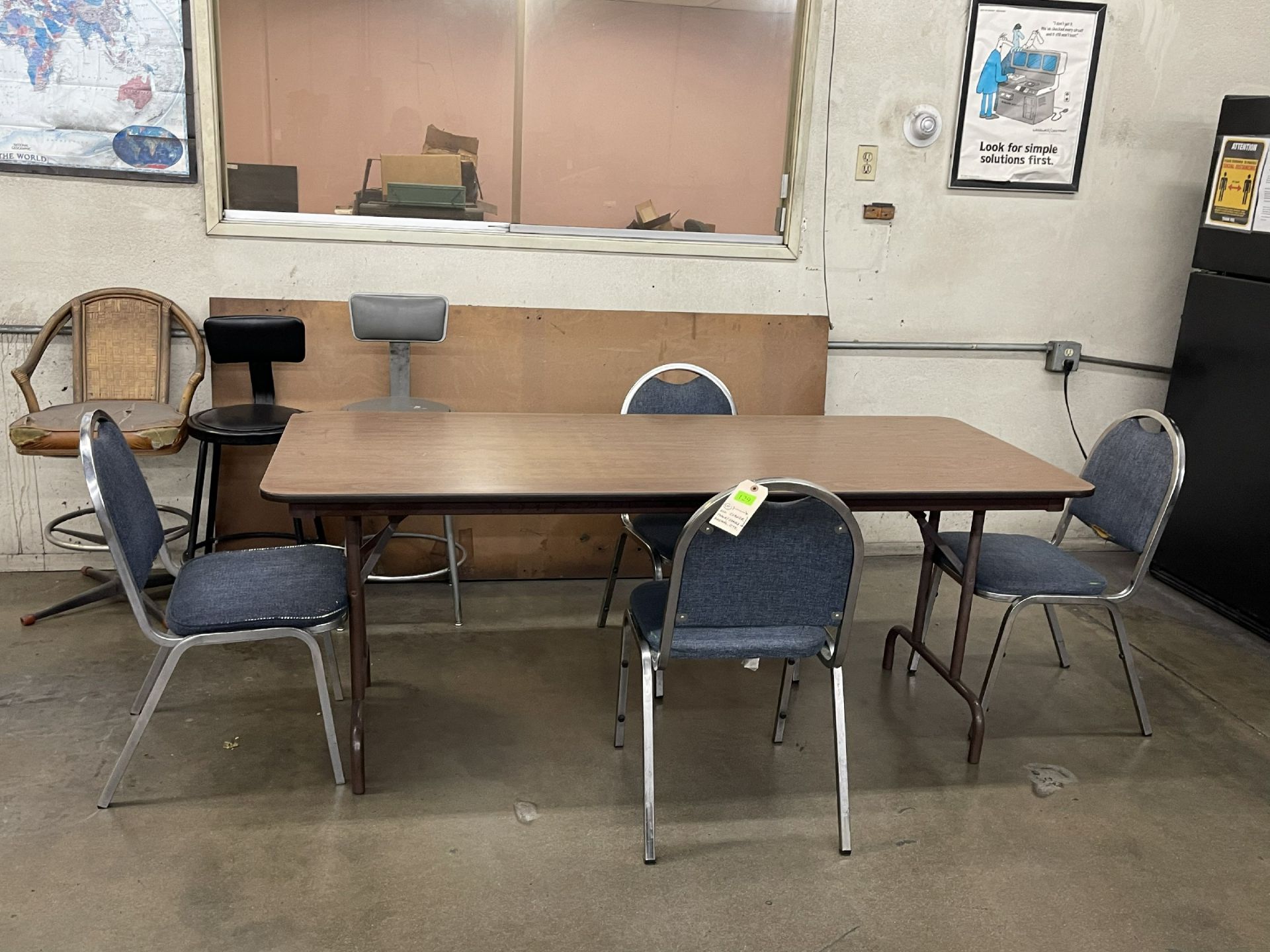 ALL CORNER TABLE , CHAIRS , REFRIGERATOR & MORE - Image 2 of 3