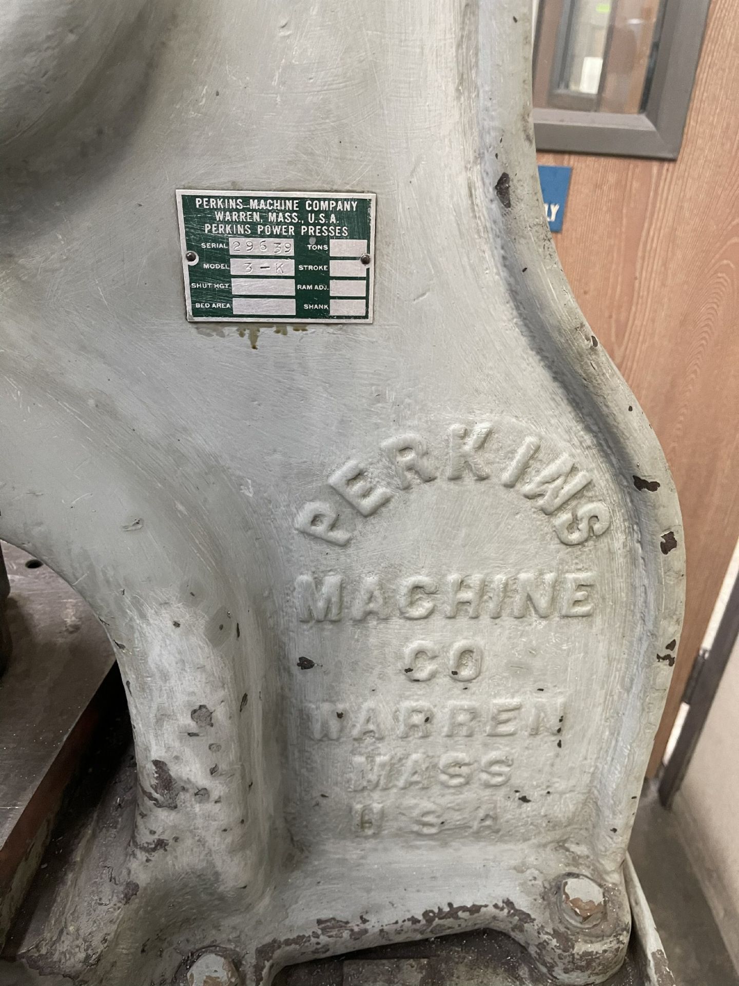 PERKINS 3-K MANUAL SCREW PRESS - Image 2 of 2