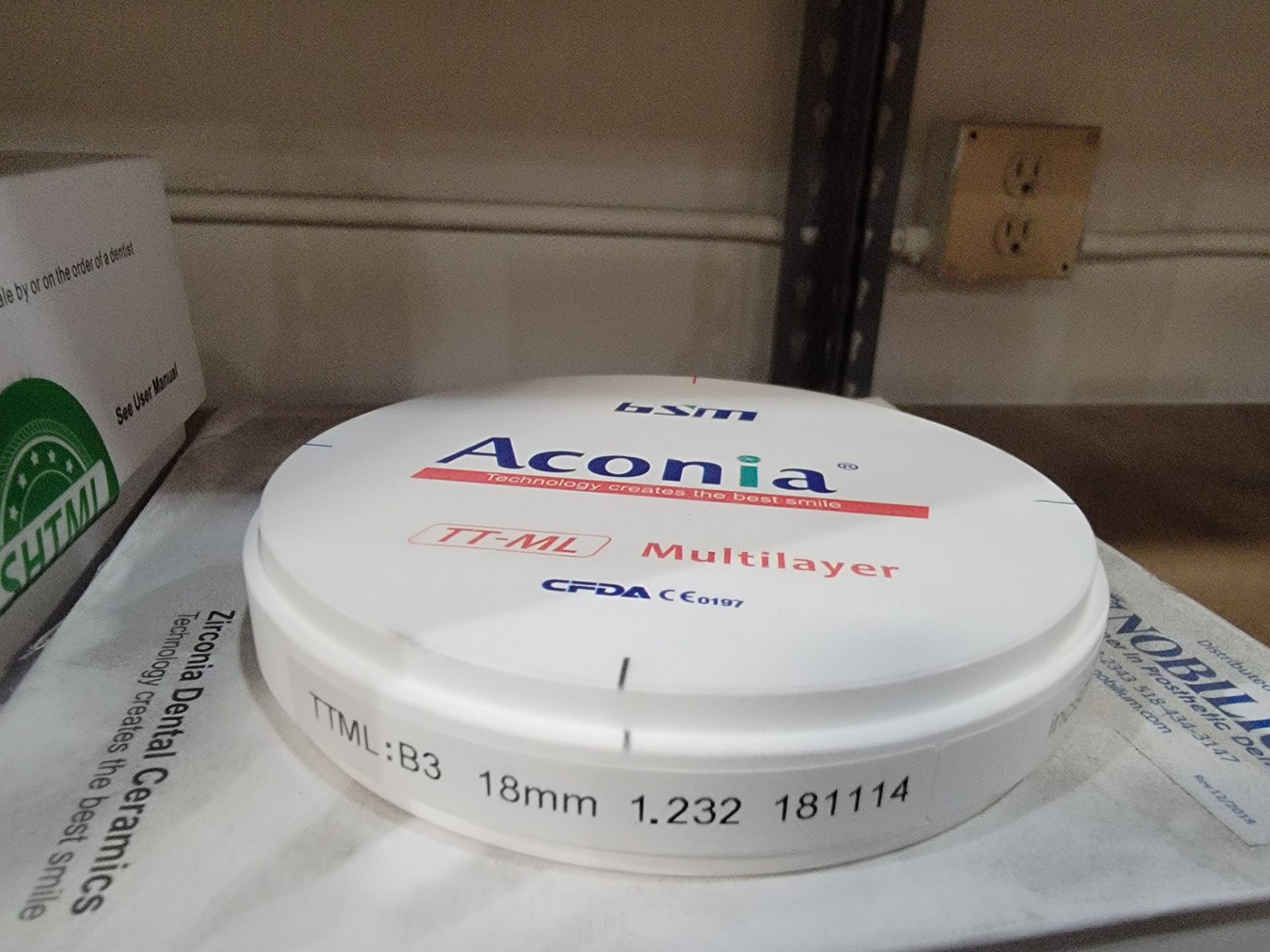 ACONIA ZIRCONIA DENTAL CERAMIC - 1 SHELF - Image 2 of 2