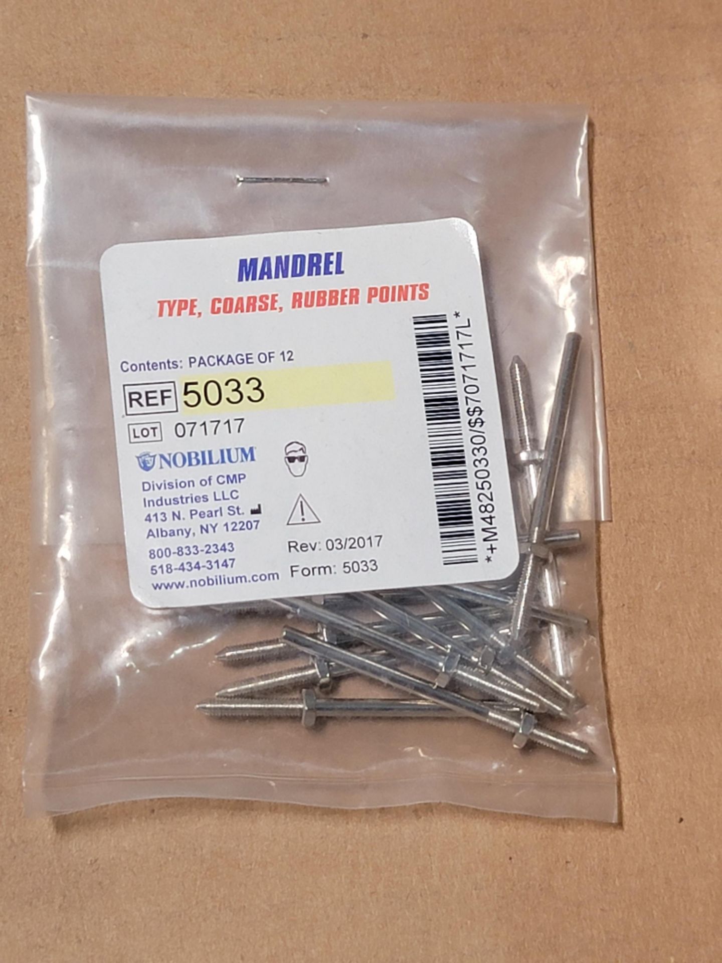 MANDREL TYPE COARSE RUBBER POINTS REF 5033 1X - Image 2 of 3