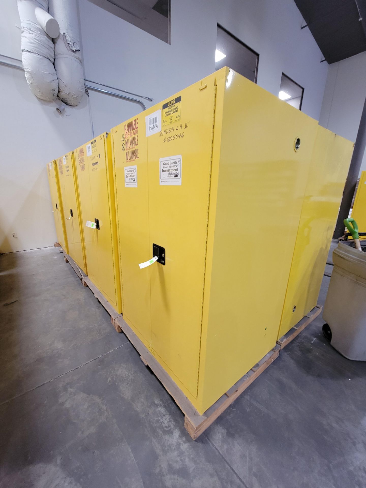 ULINE H-2219S-Y FLAMMABLE LIQUID STORAGE CABINET - Image 2 of 2