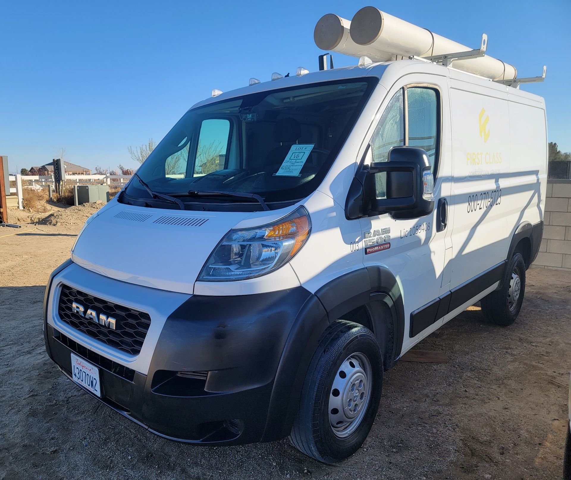 2019 RAM PROMASTER 1500 W/ LYTX DRIVE CAM - Image 3 of 27