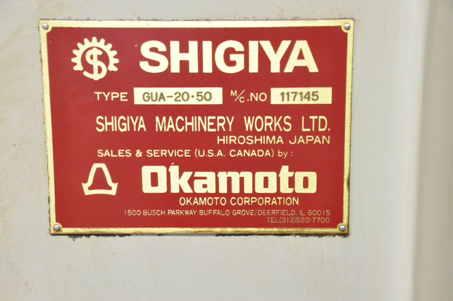 Shigiya-Okamoto Model GVA-20-50, Plain Cylindrical O.D. Grinder - Image 9 of 9