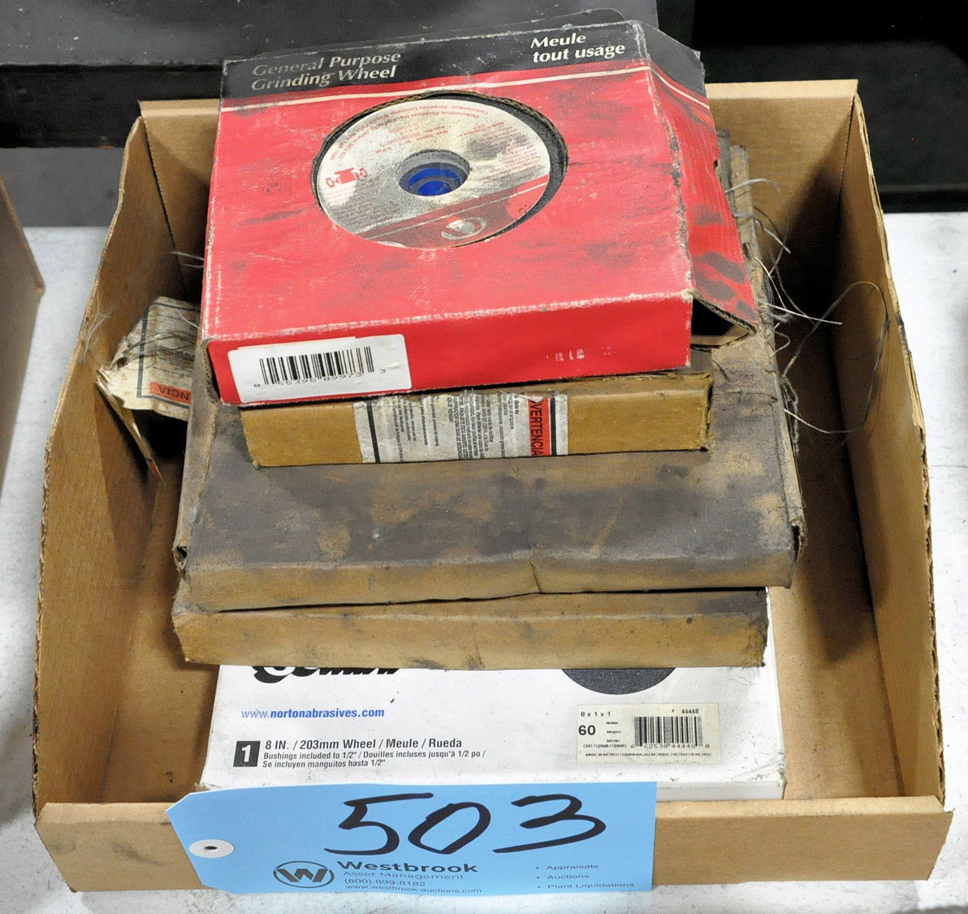 Lot-(5) Packaged Grinding Wheels in (1) Box