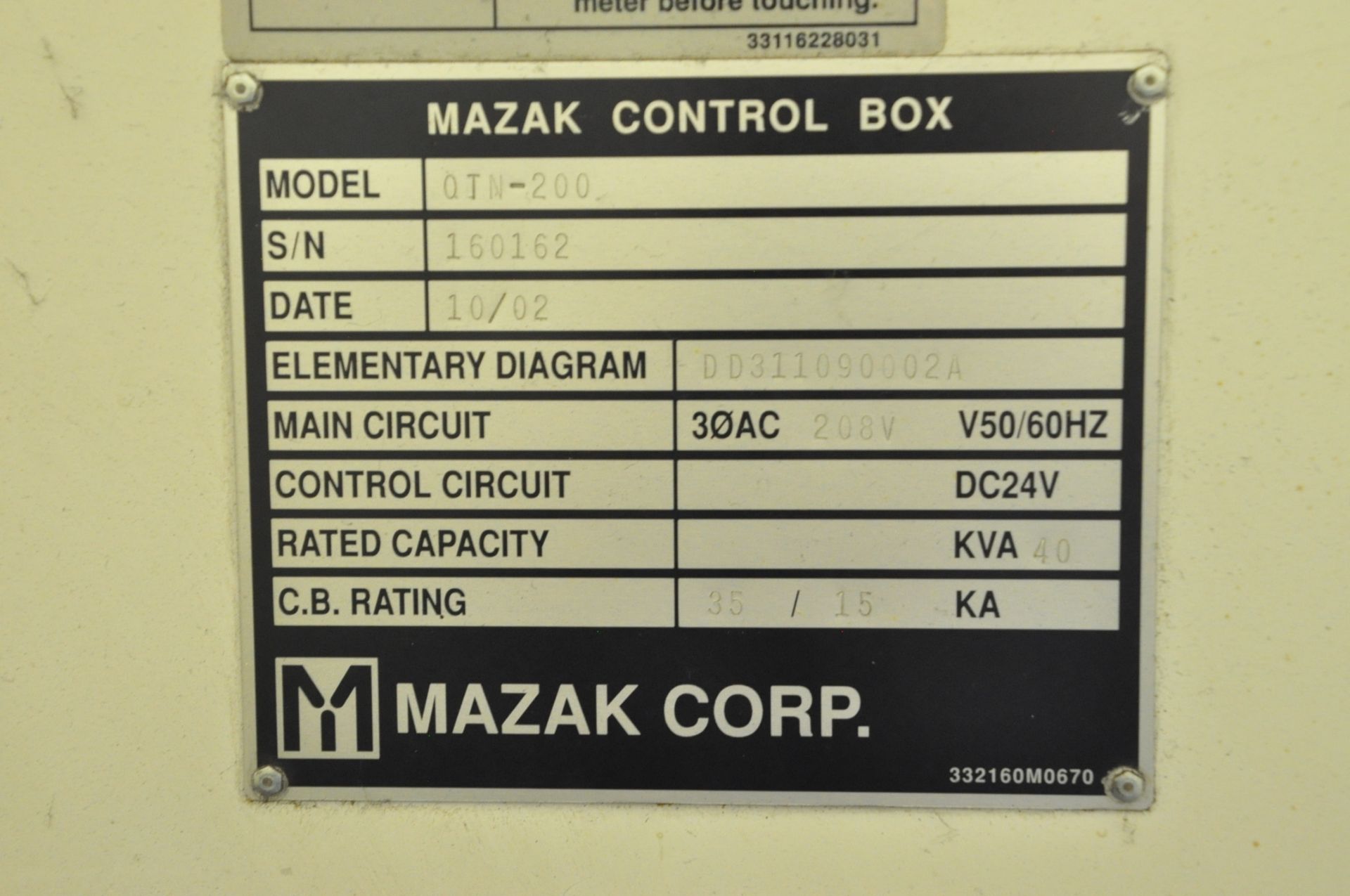 Mazak Nexus QTN-200 CNC Turning Center - Image 9 of 10