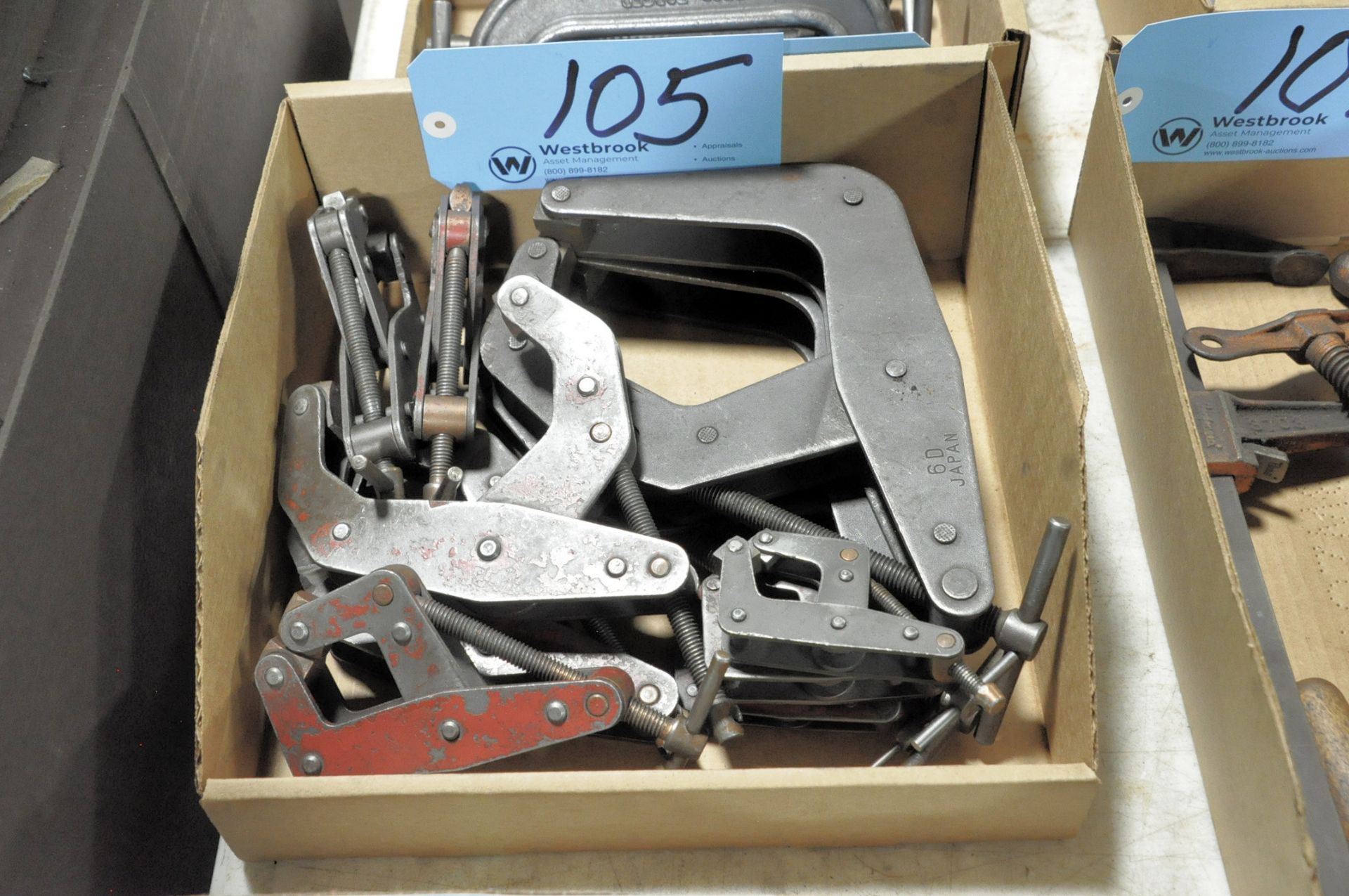 Lot-Various Kant-Twist Clamps in (1) Box