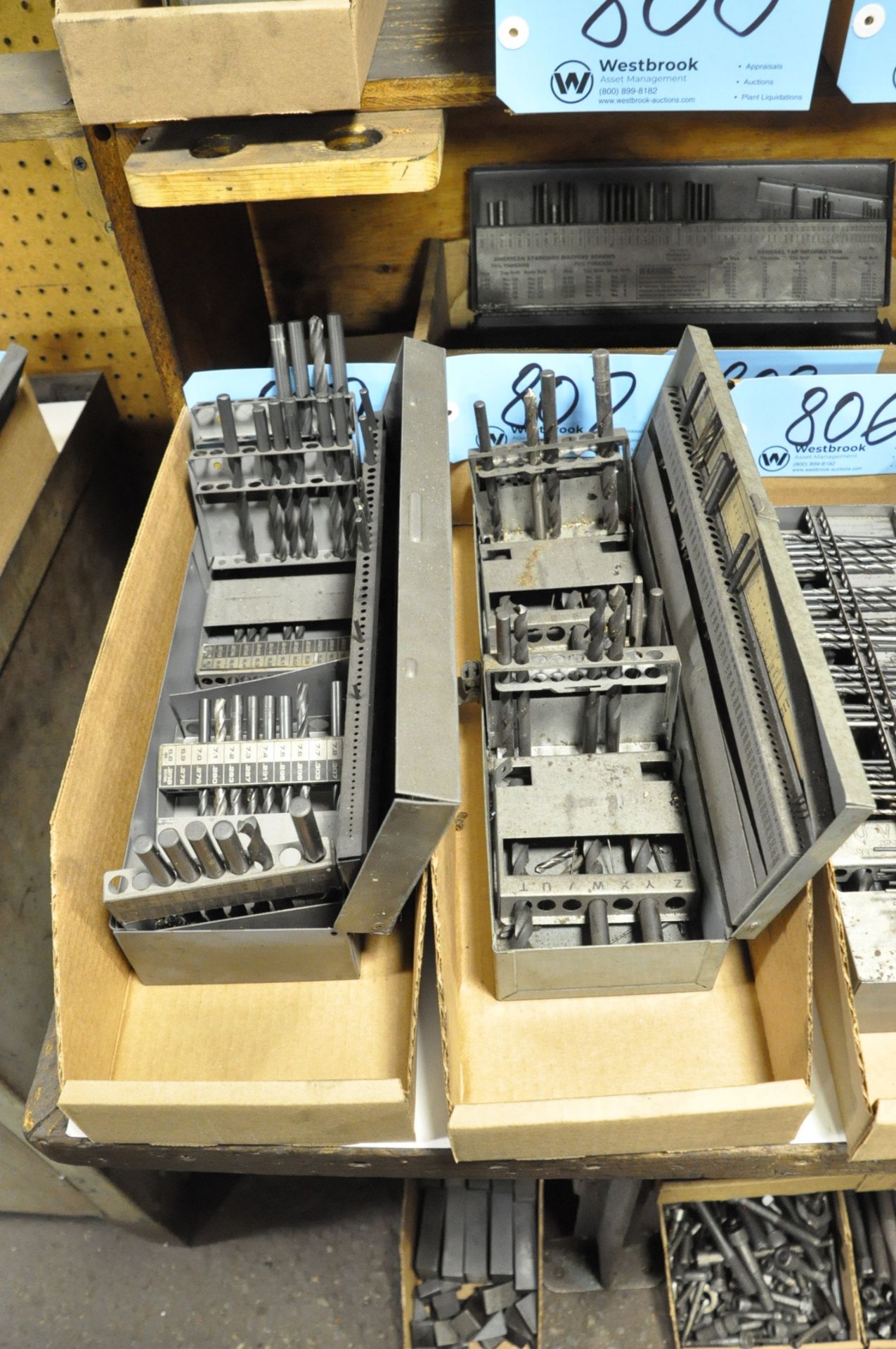 Lot-(2) Multi Compartment Drill Index with Partial Contents in (2) Boxes