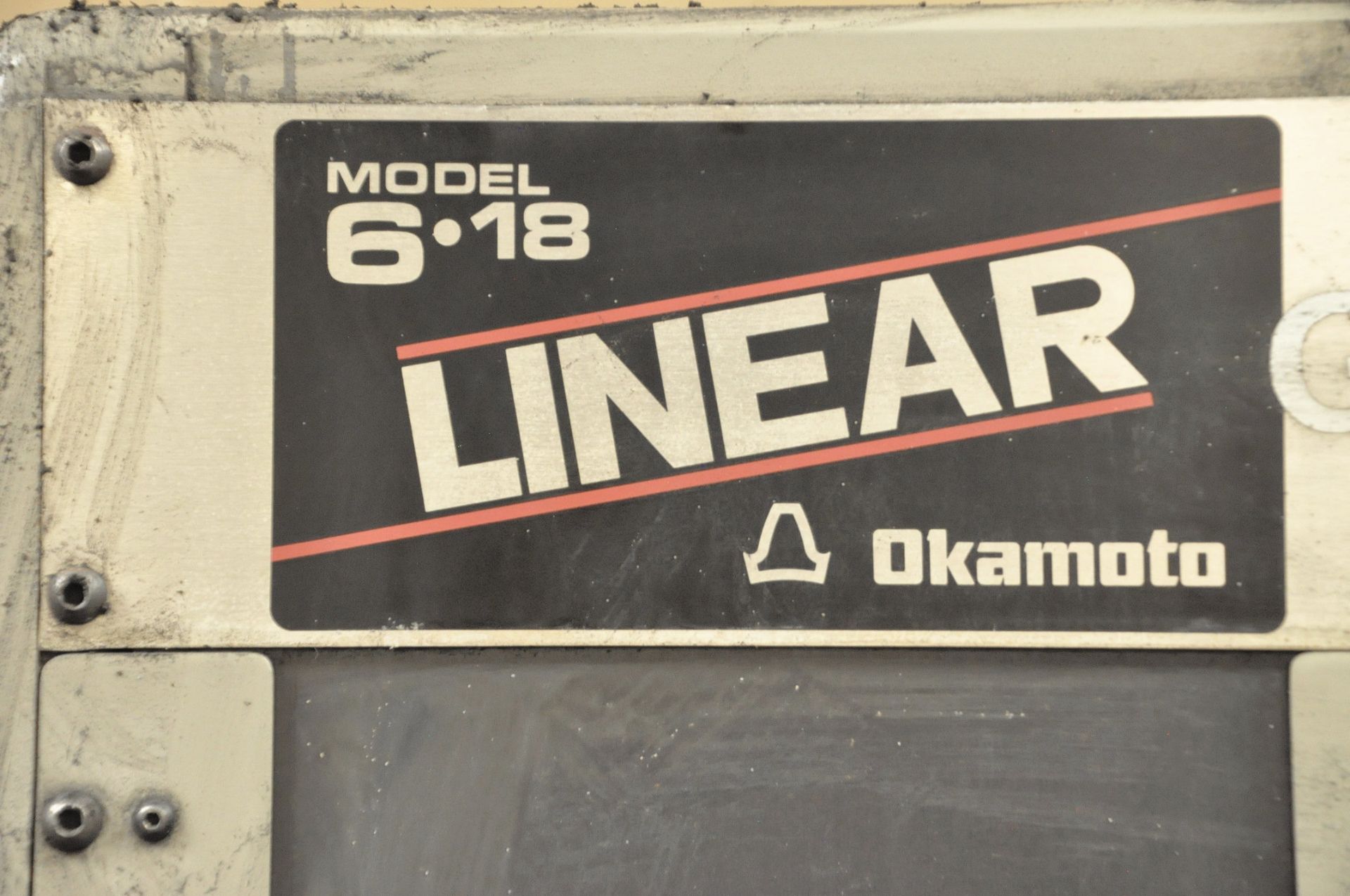 Okamoto Linear 618, 6" x 18" Hand Feed Surface Grinder, (1998) - Image 4 of 5