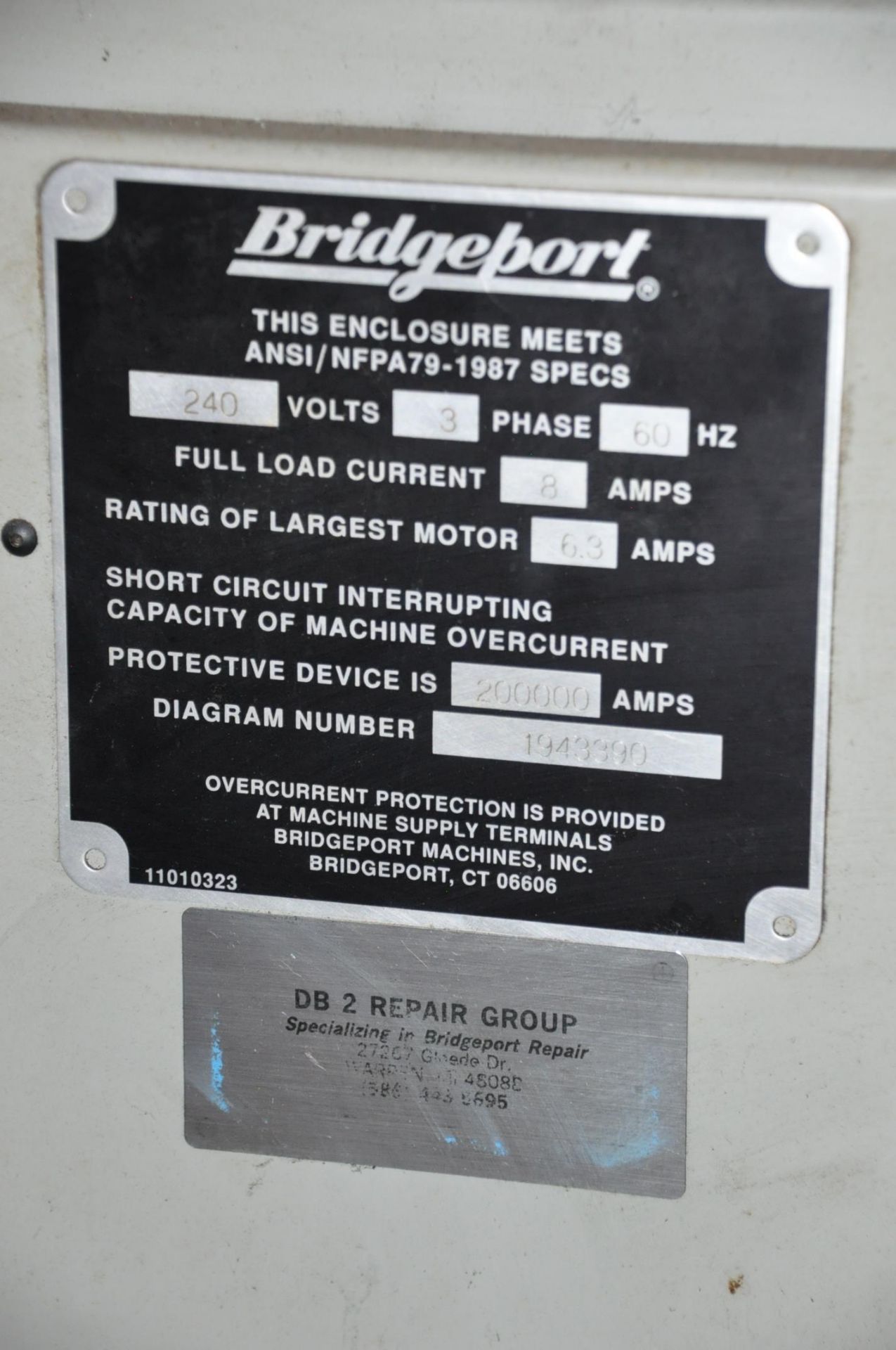 Bridgeport EZ-Trak 2-HP CNC 2-Axis Vertical Milling Machine, (1996) - Image 7 of 7