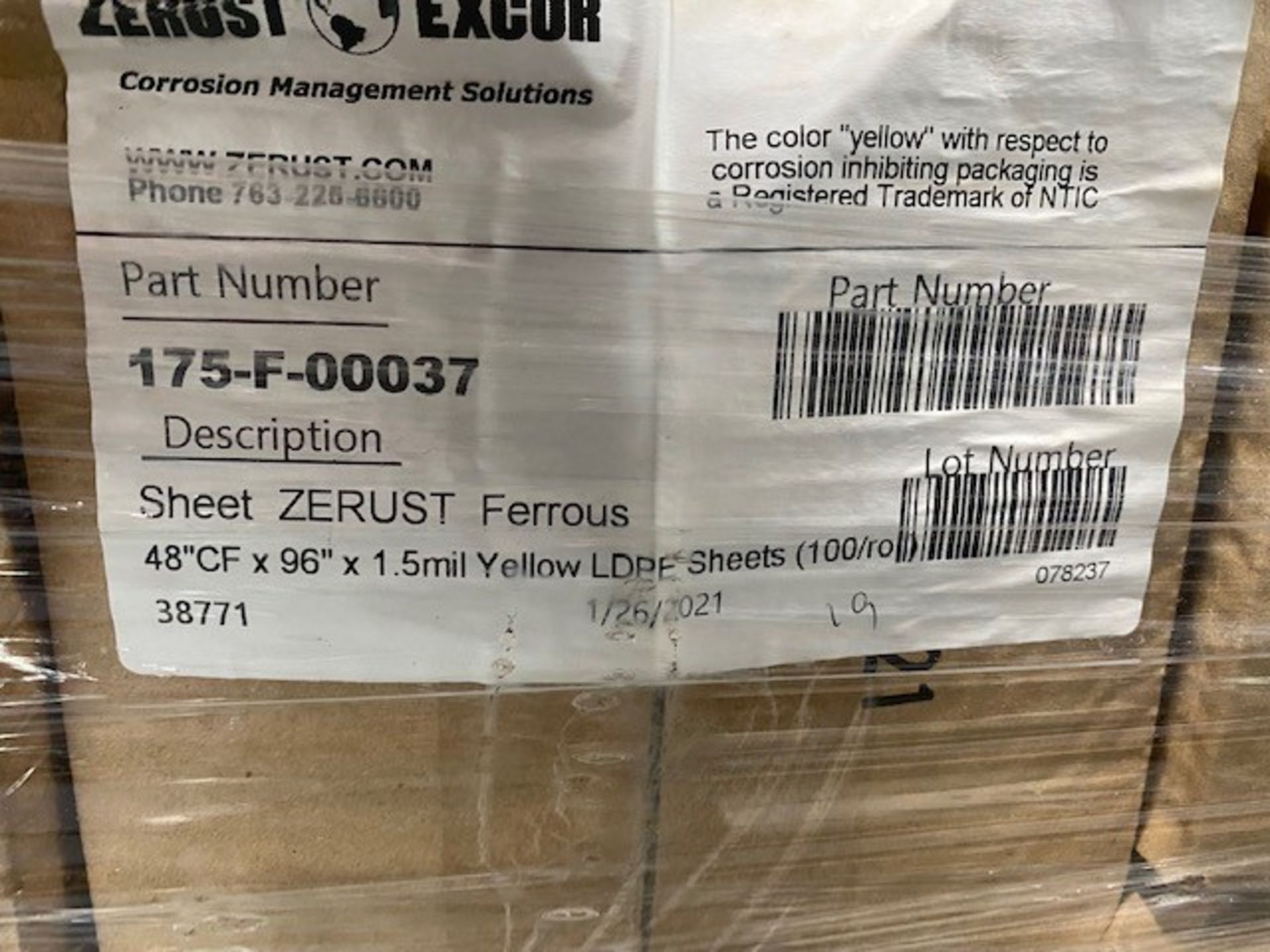 (30) Boxes of Zerust Corrosion Resistant Plastic Sheets - Image 3 of 3