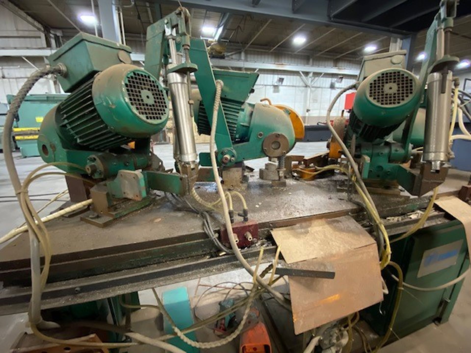 Multi Head Cold Saw, (4) Two Speed Bewo Saw Heads, 10" Maximum Blade Dia., Pneumatic Feed Cylinders - Image 2 of 7