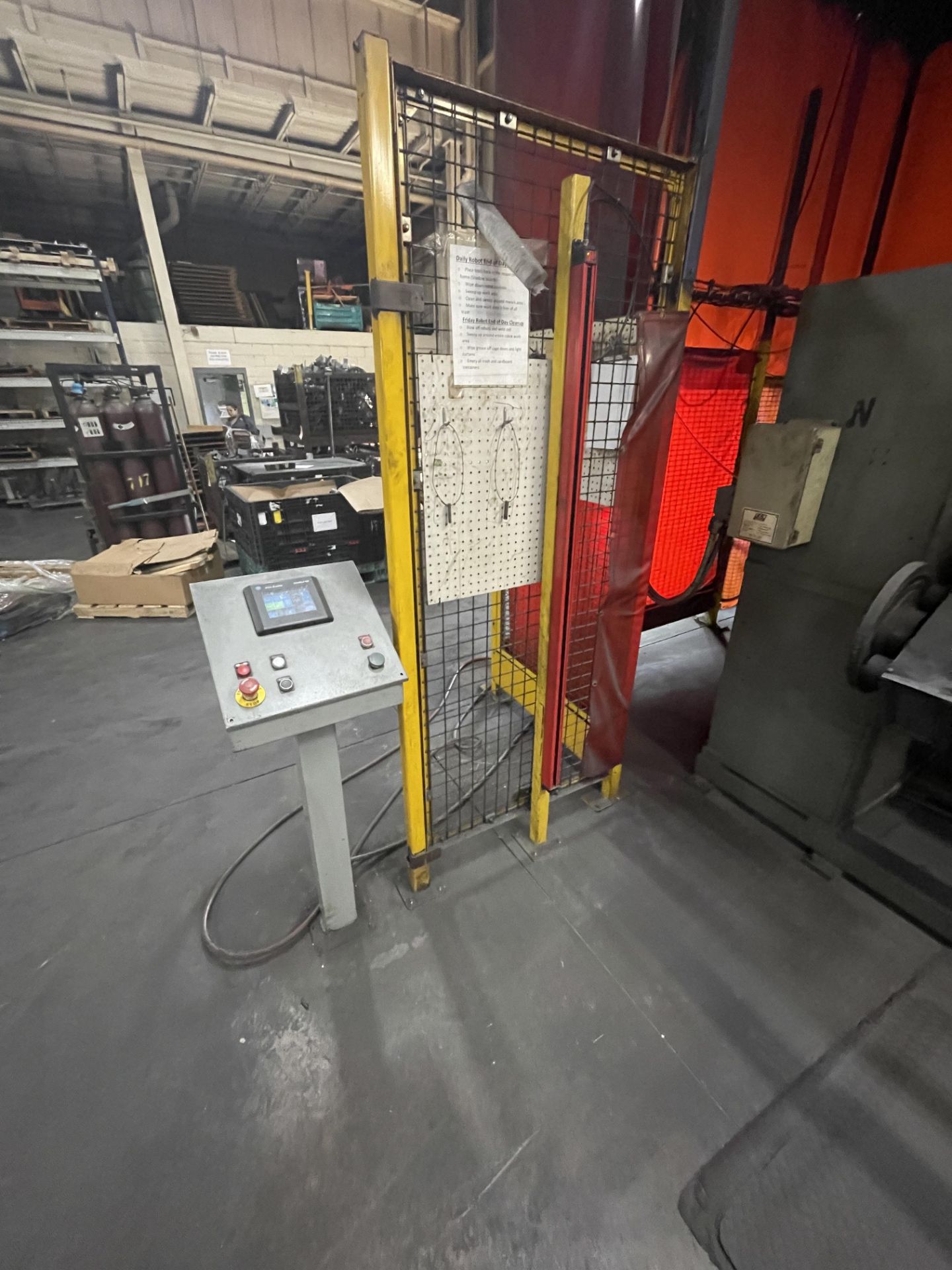 ABB Robotic Weld Cell w/ (2) ABB Robots, (2) Miller Welders, Motoman Positioner, Allen Bradley PLC - Image 19 of 19