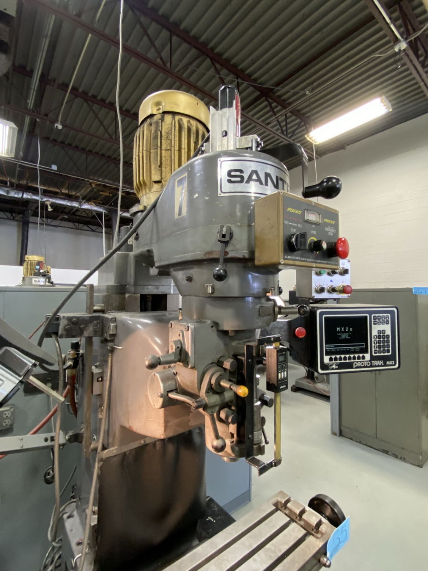 Santec # RB 10, 2-Axis CNC Vertical Bed Milling Machine, Proto Trak MX2 Control, Direct Drive Motor - Image 4 of 14