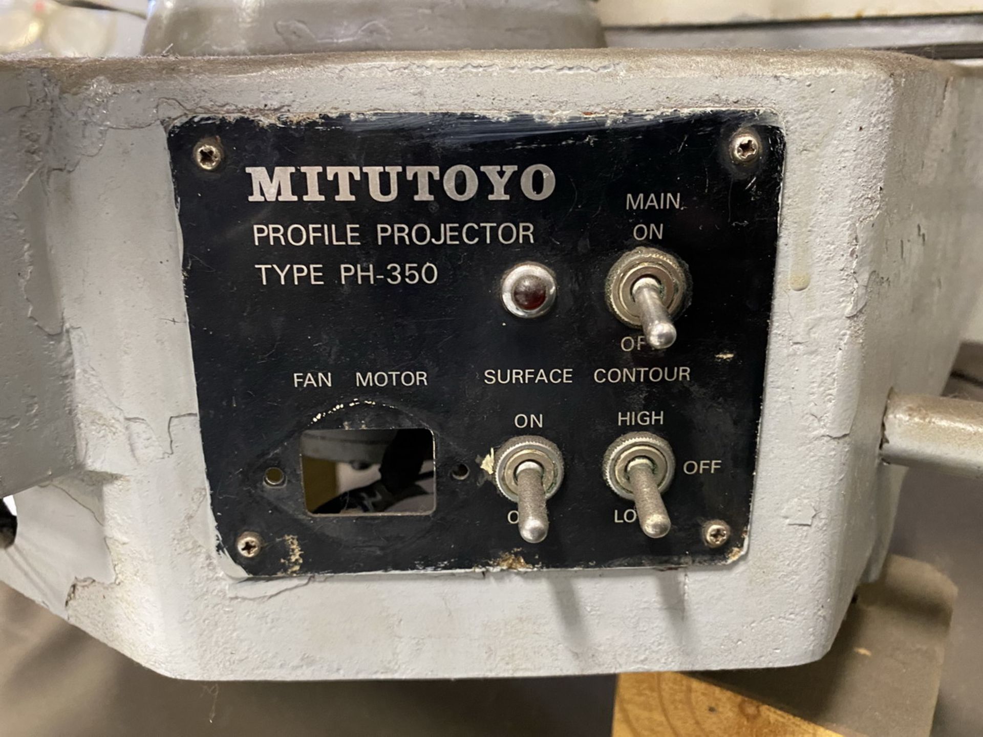 Mitutoyo Model PH-350 Optical Comparator Profile Projector 14'' Panel View, 115 V, Single Phase 1 PH - Image 8 of 8