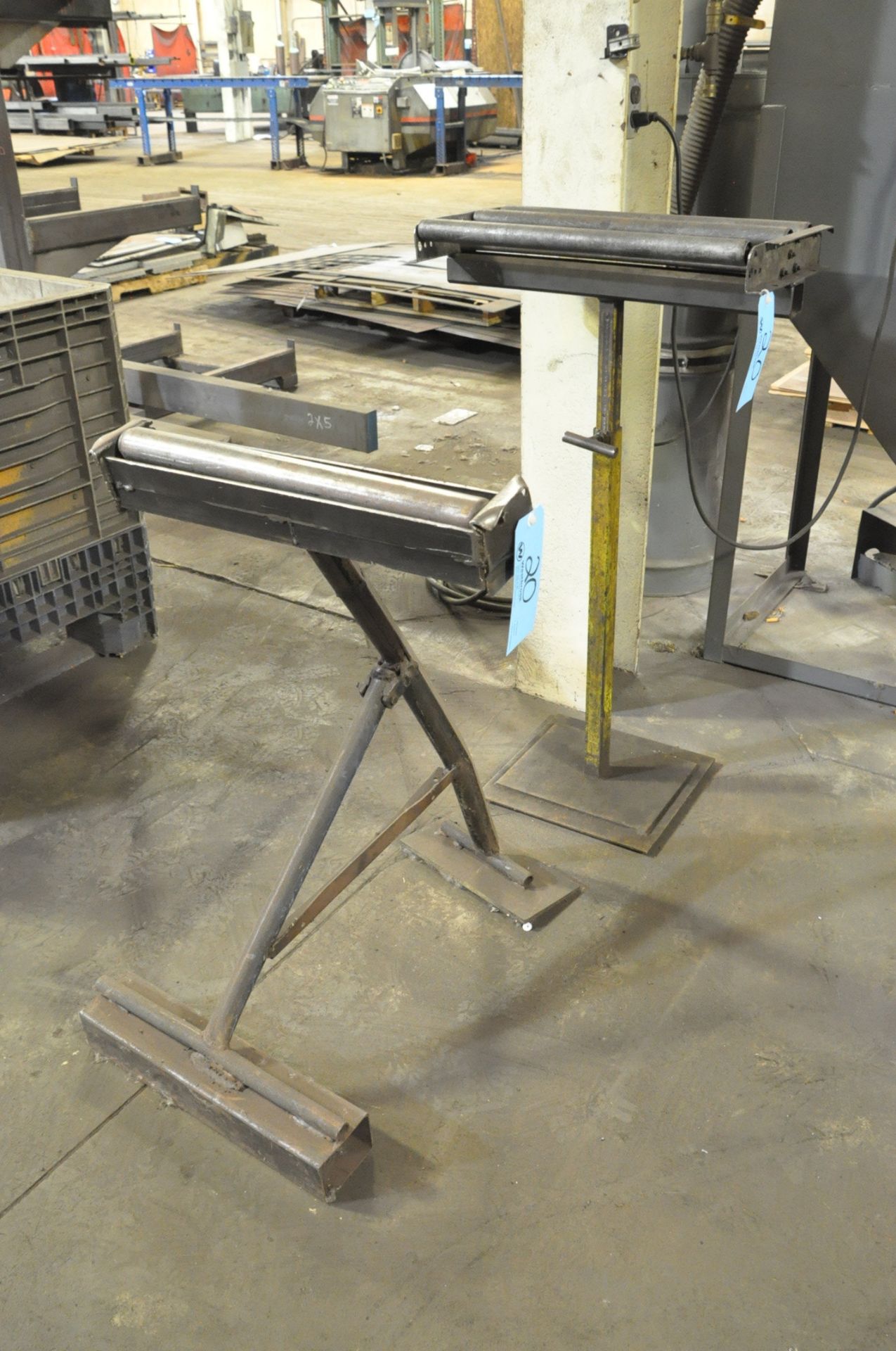 Lot-(2) Roller Stock Feed Stands