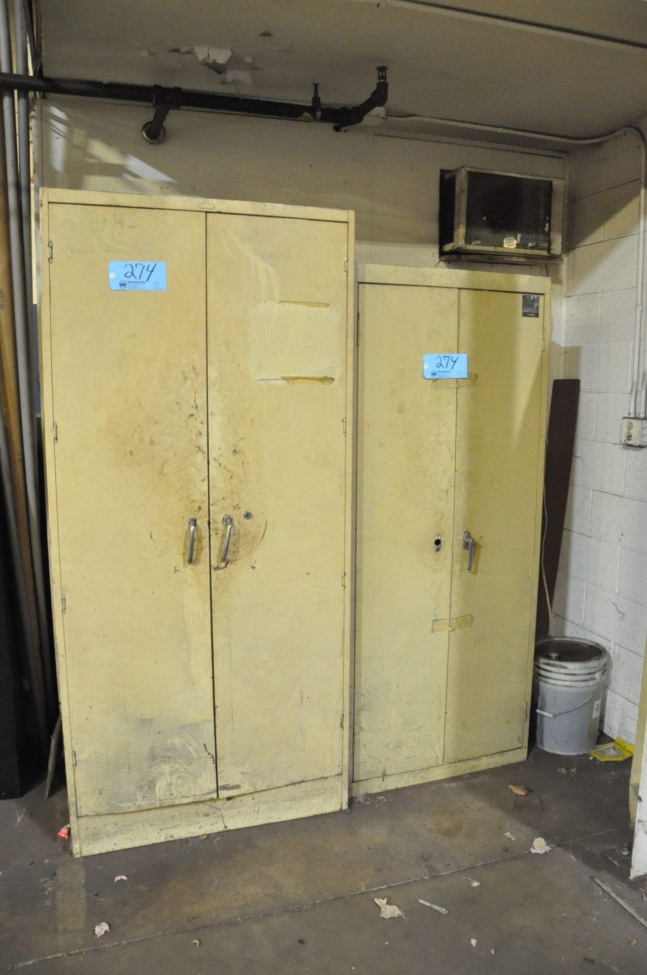 Lot-(3) 2-Door Supply Cabinets