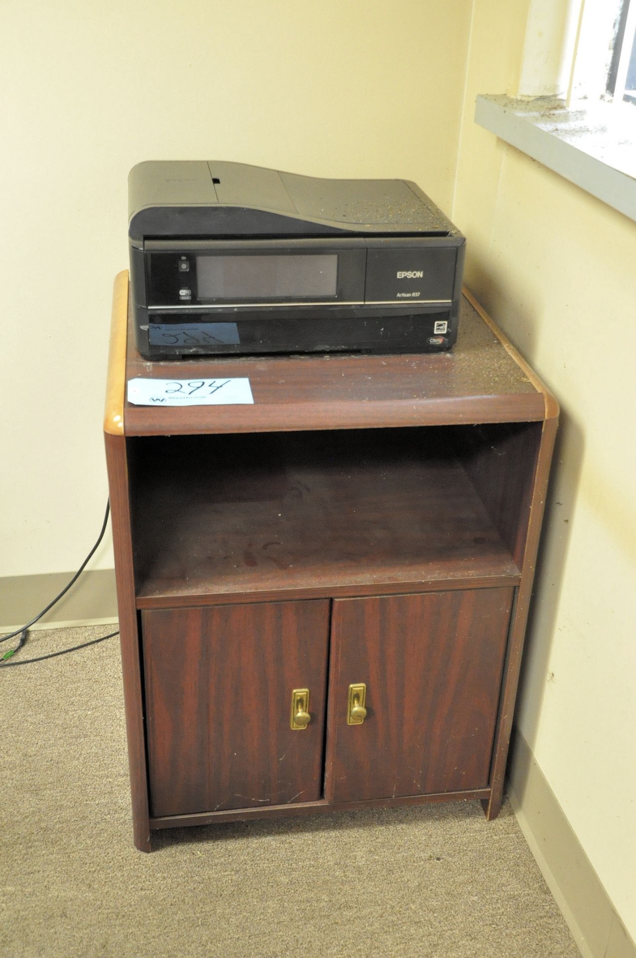 Lot-2-Piece L-Shaped Desk with Stand, 3-Drawer Lateral File Cabinet, Etc. - Image 4 of 4