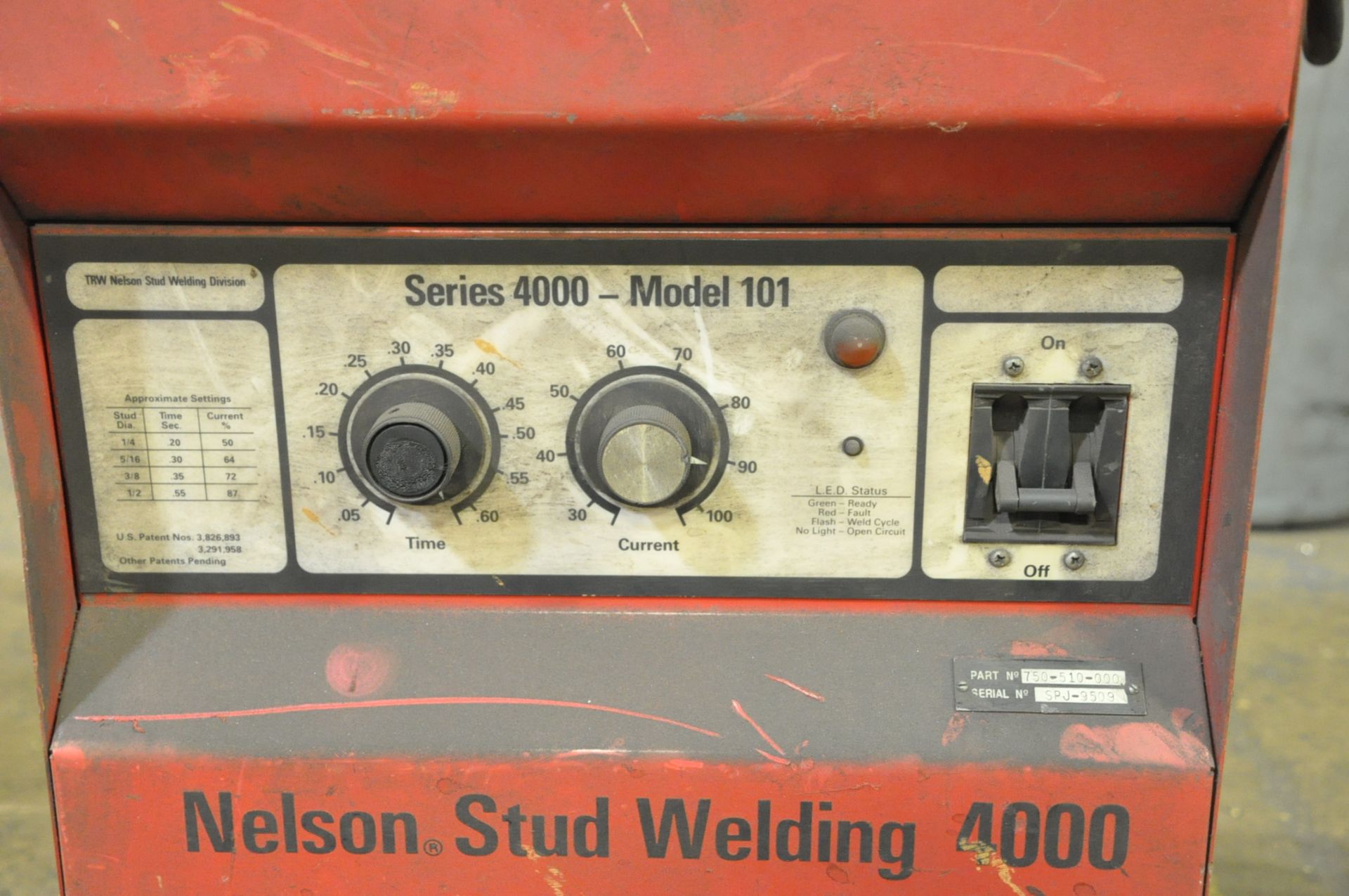 TRW NELSON SERIES 4000 MODEL 101 1/2" Diameter Capacity Stud Welder - Image 2 of 4