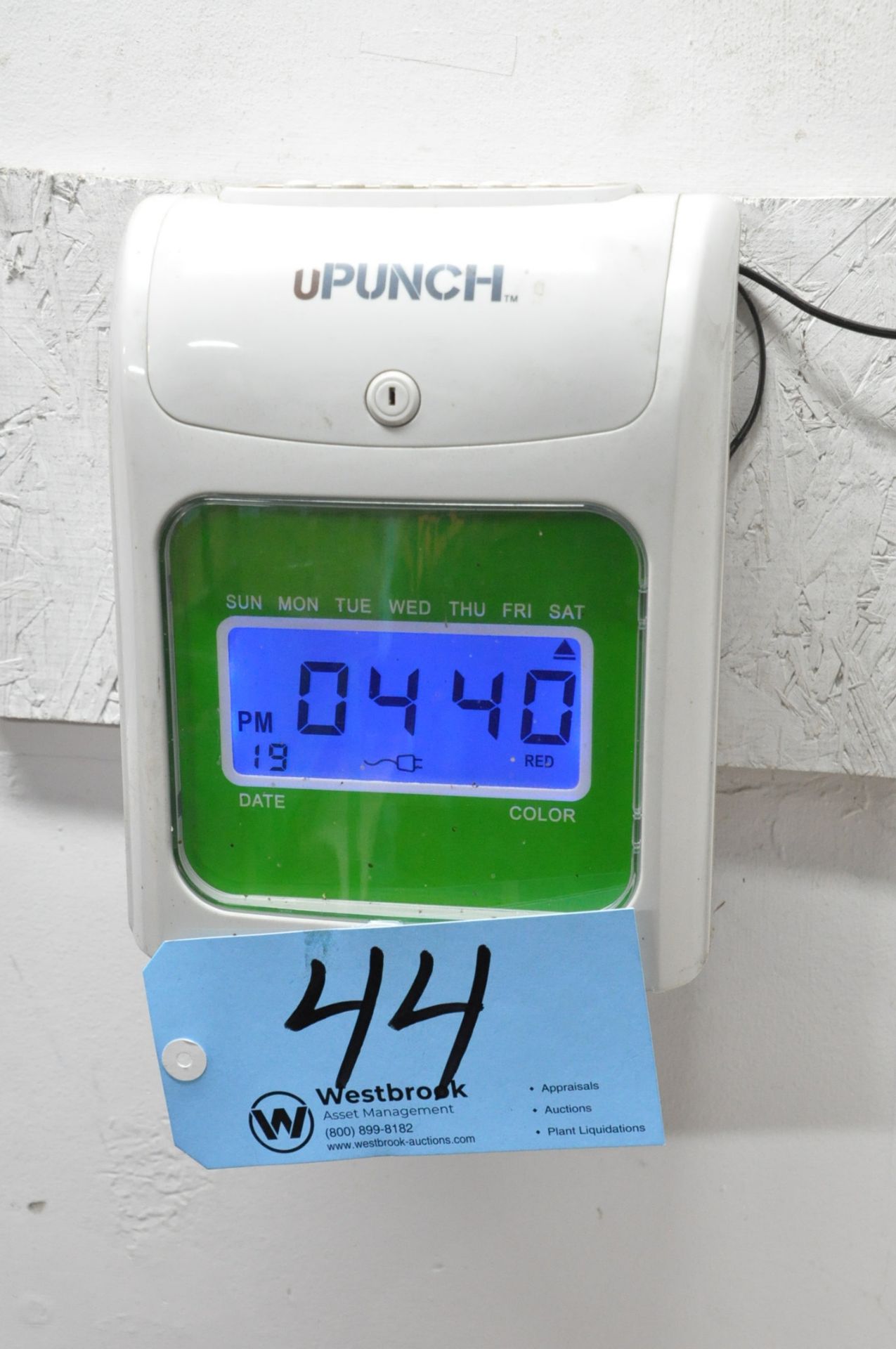 Upunch Digital Electronic Time Clock with Card Rack - Image 2 of 2