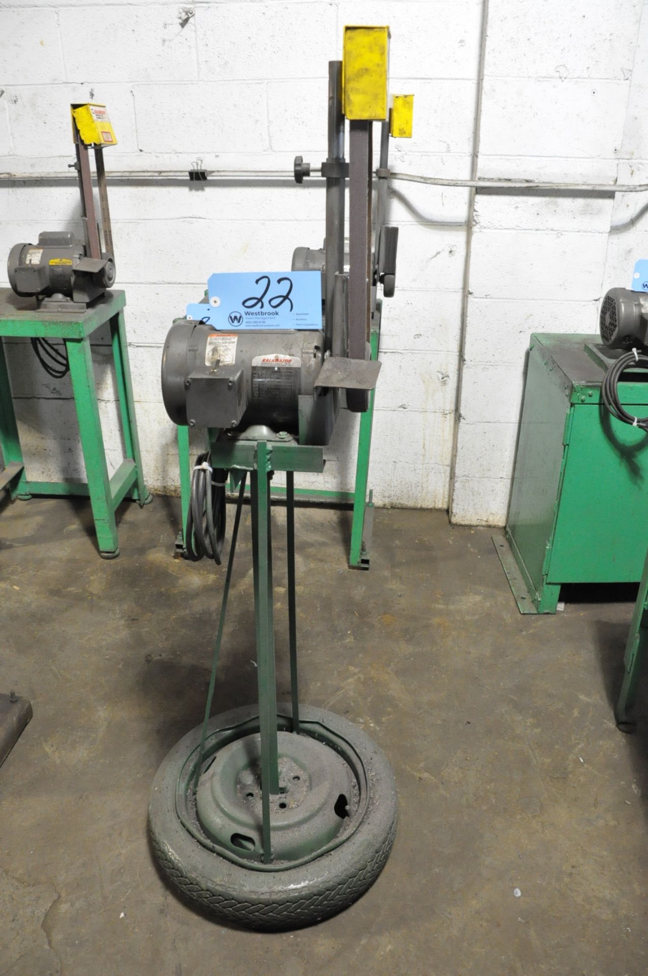 Kalamazoo 1" Vertical Belt Sander, with Stand, Kalamazoo Motor, 1-PH, (Bldg 2)