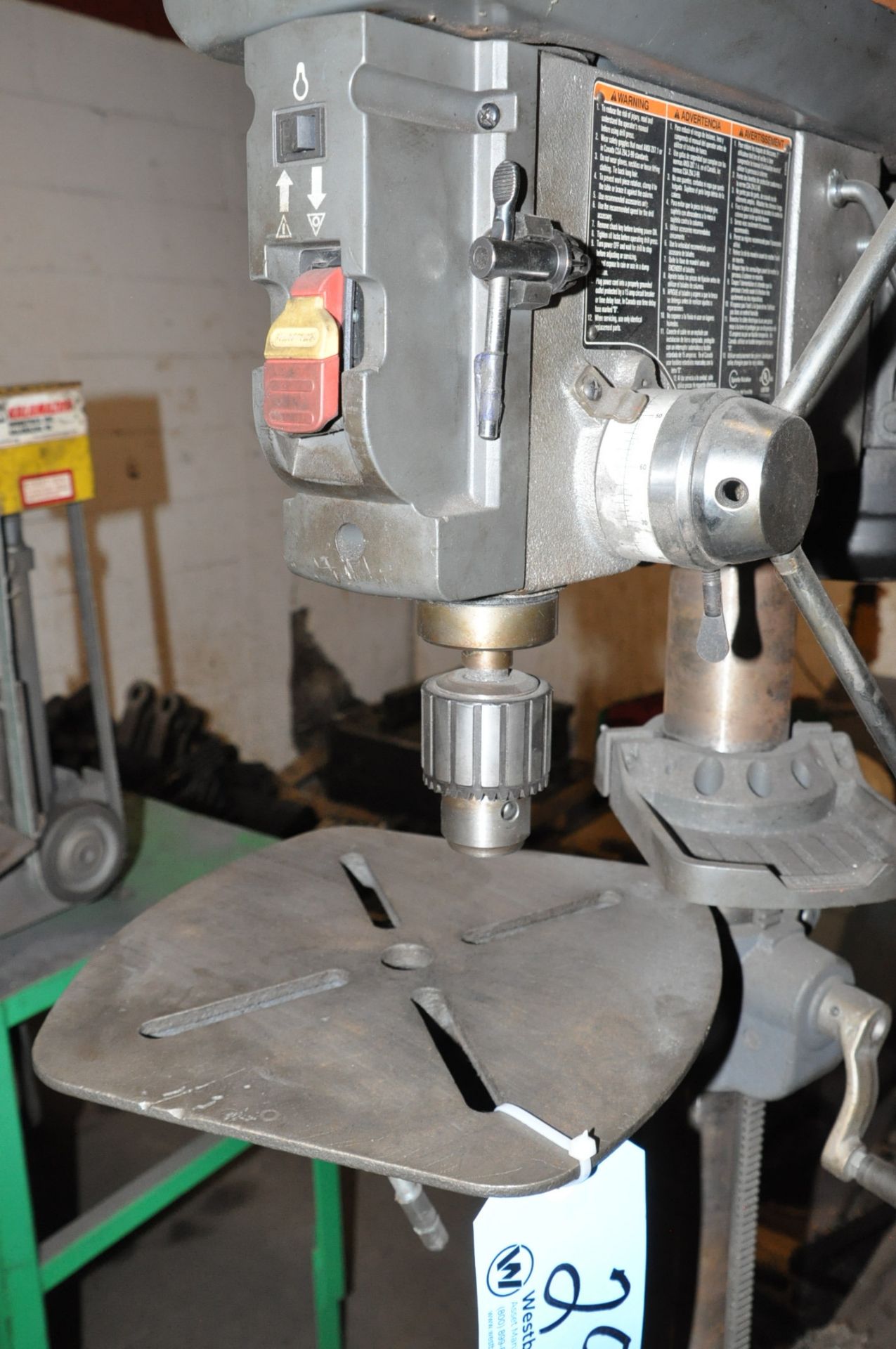 Ridgid Model DP15501, 15" Floor Standing Variable Speed Drill Press, 12"x12" Work Surface, (Bldg 2) - Image 3 of 4