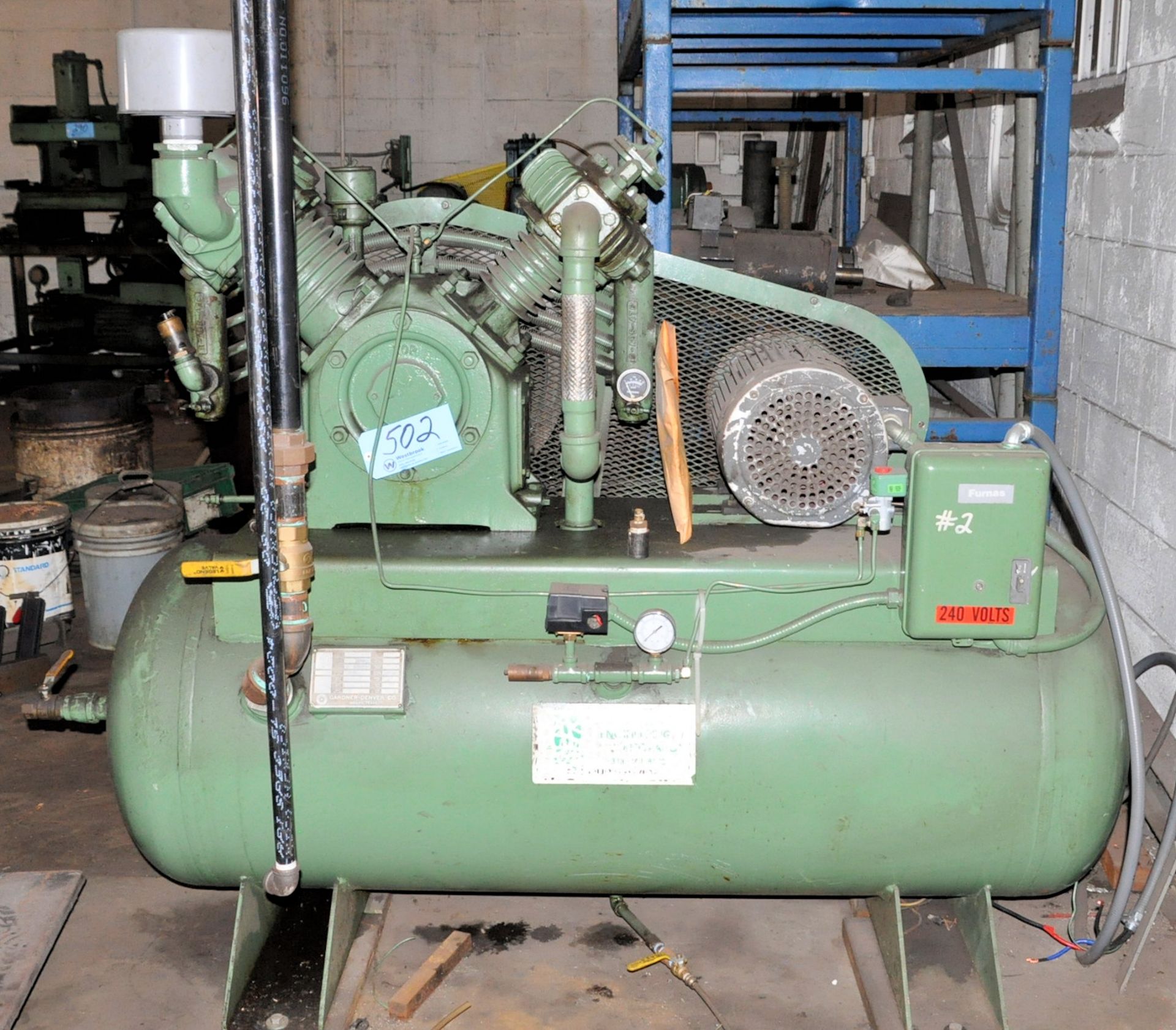 Gardner-Denver 10-HP Horizontal Tank Mounted Air Compressor