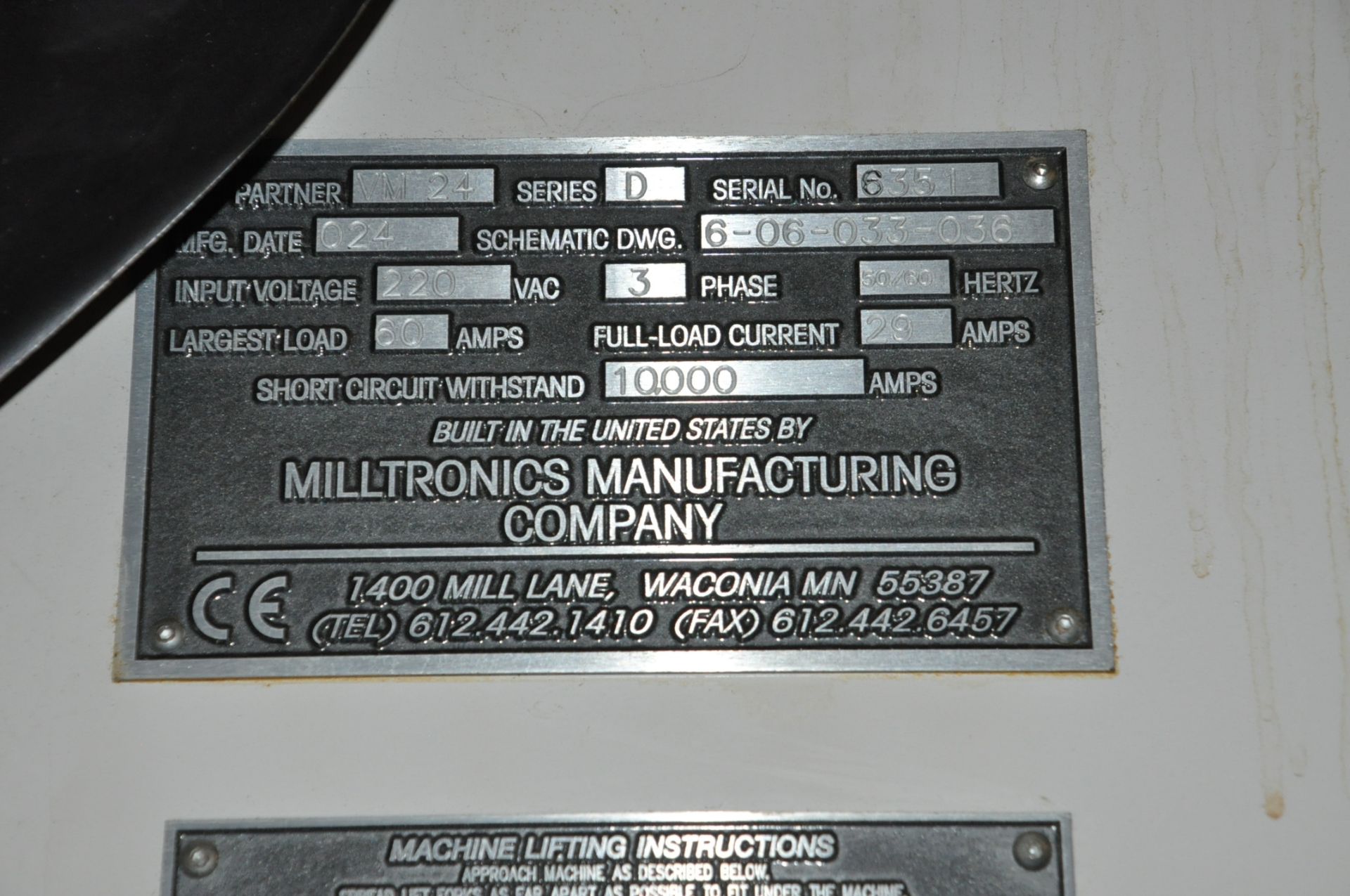 Milltronics Partner VM24 CNC Vertical Machining Center - Image 8 of 8
